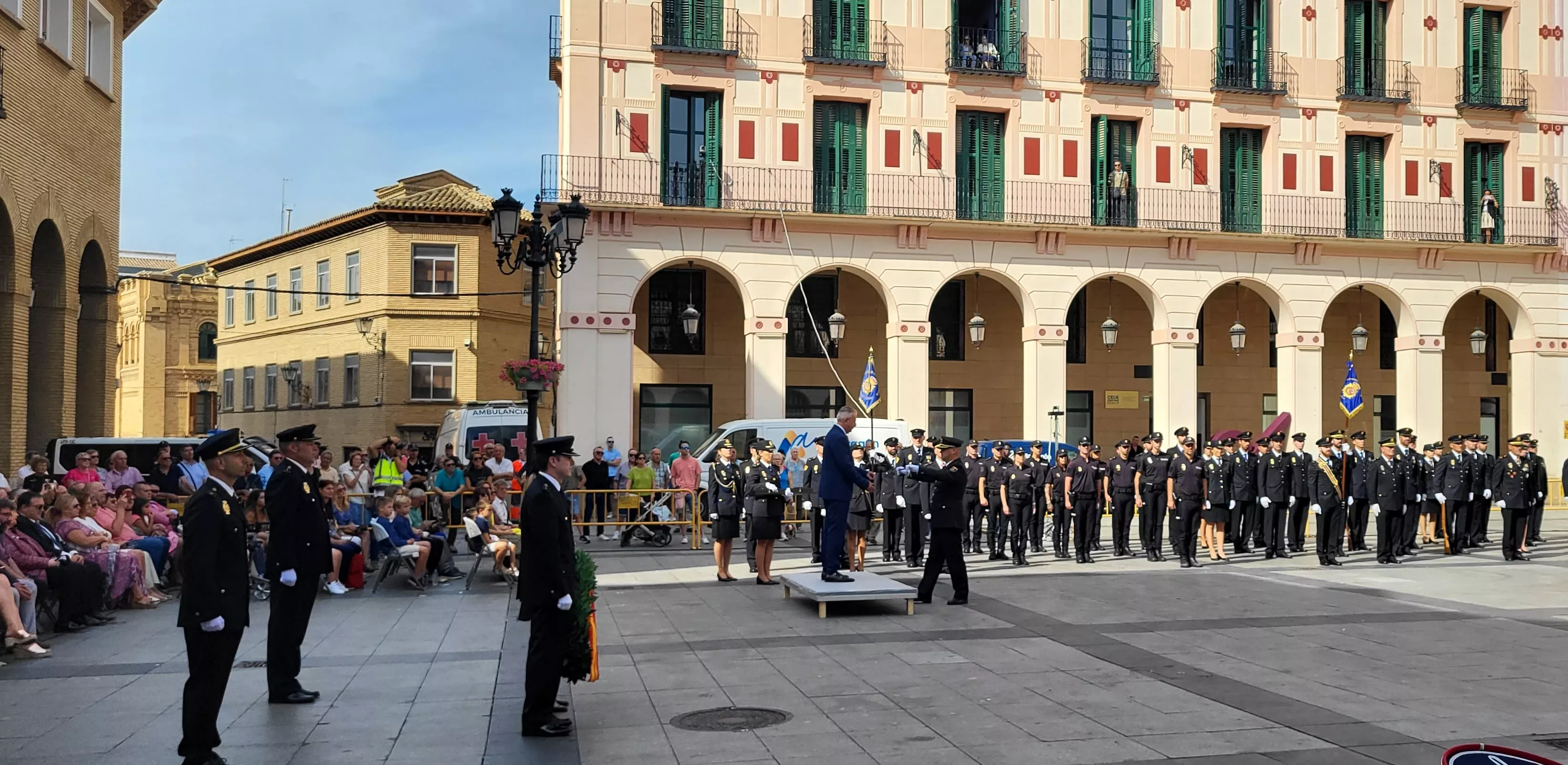 Festividad patronal de la Policía Nacional en Huesca. Foto: Mercedes Manterola