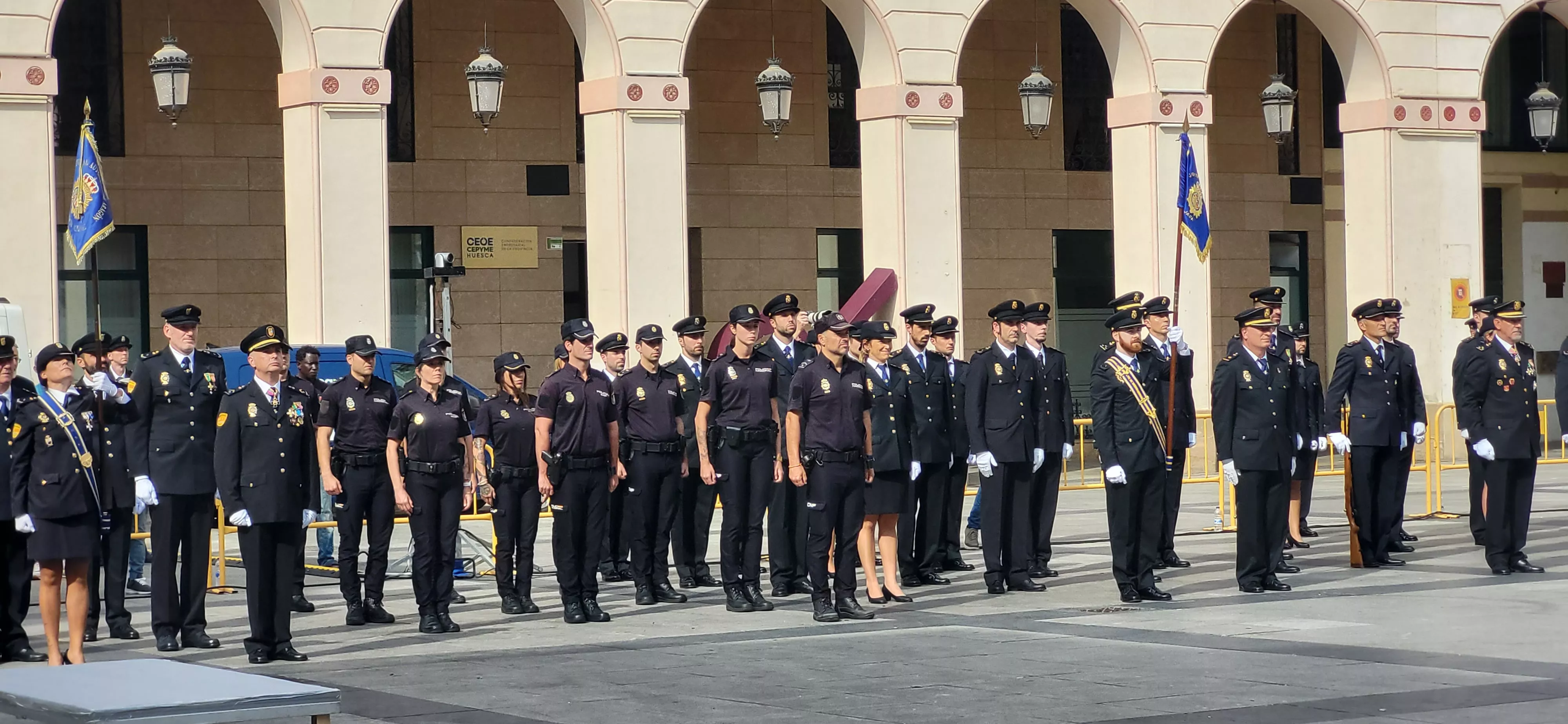 Festividad patronal de la Policía Nacional en Huesca. Foto: Mercedes Manterola
