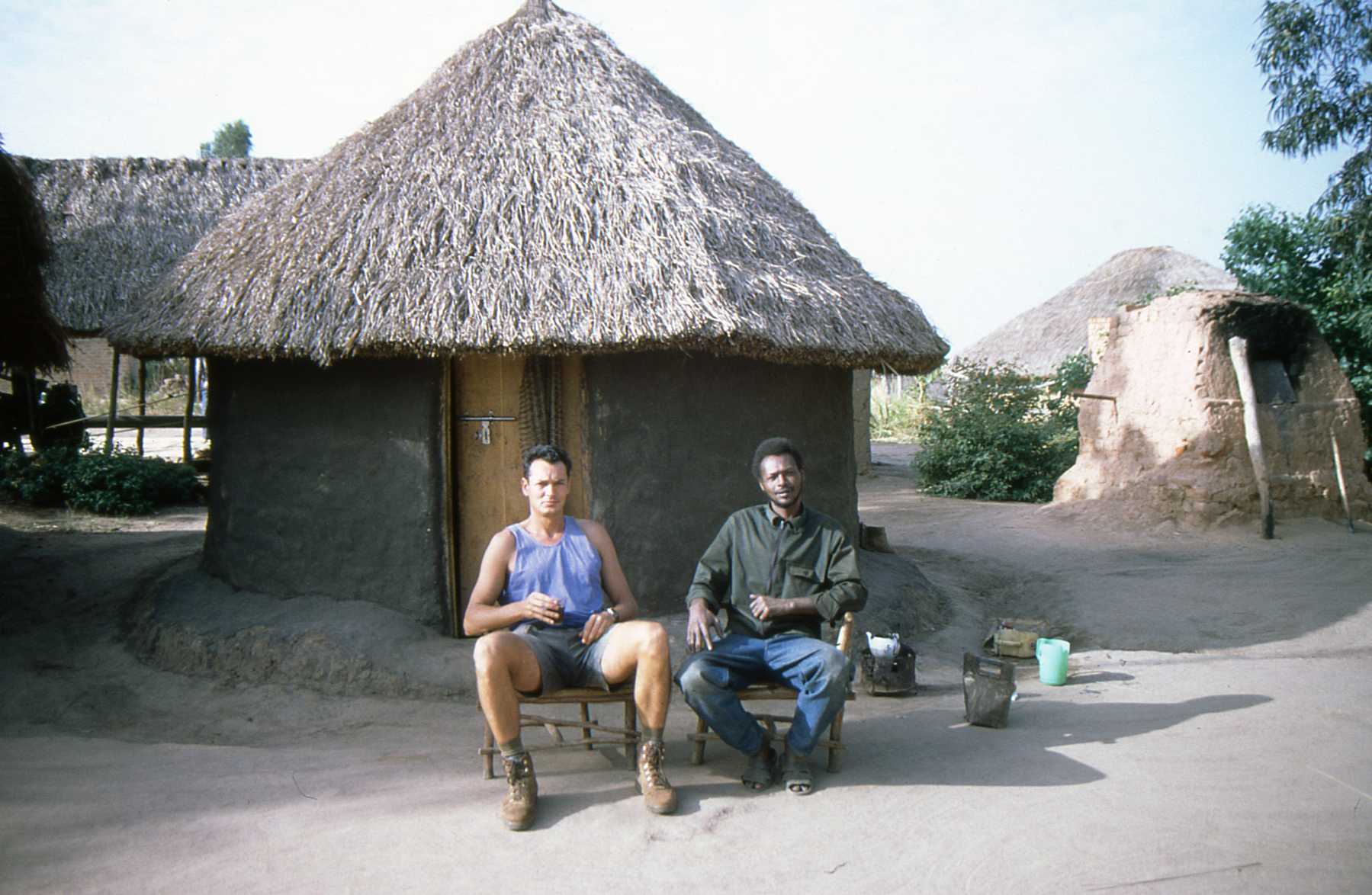 Con Mohamed en su casa