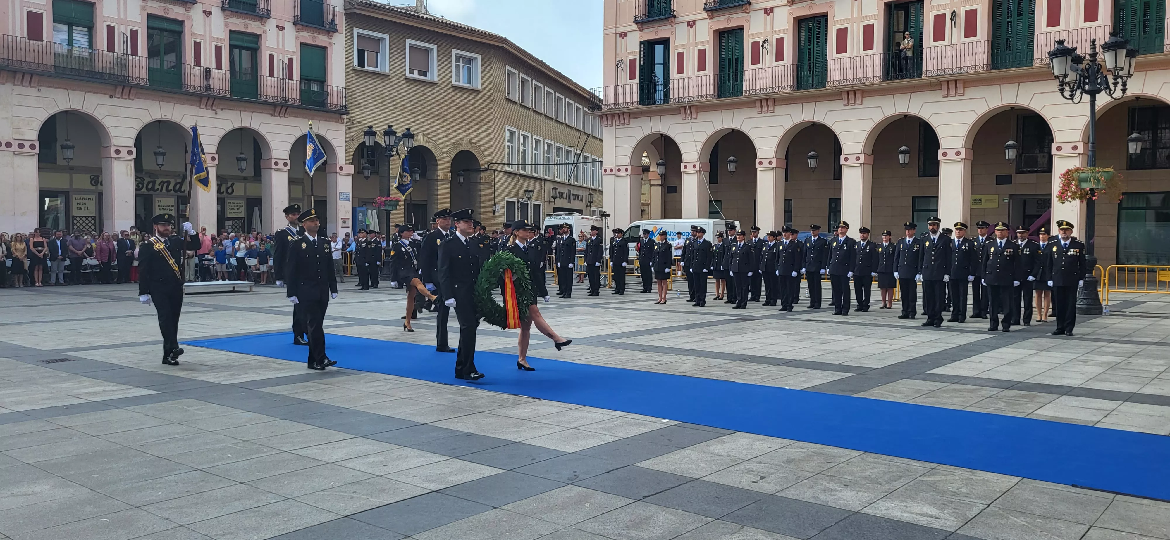 Festividad patronal de la Policía Nacional en Huesca. Foto: Mercedes Manterola