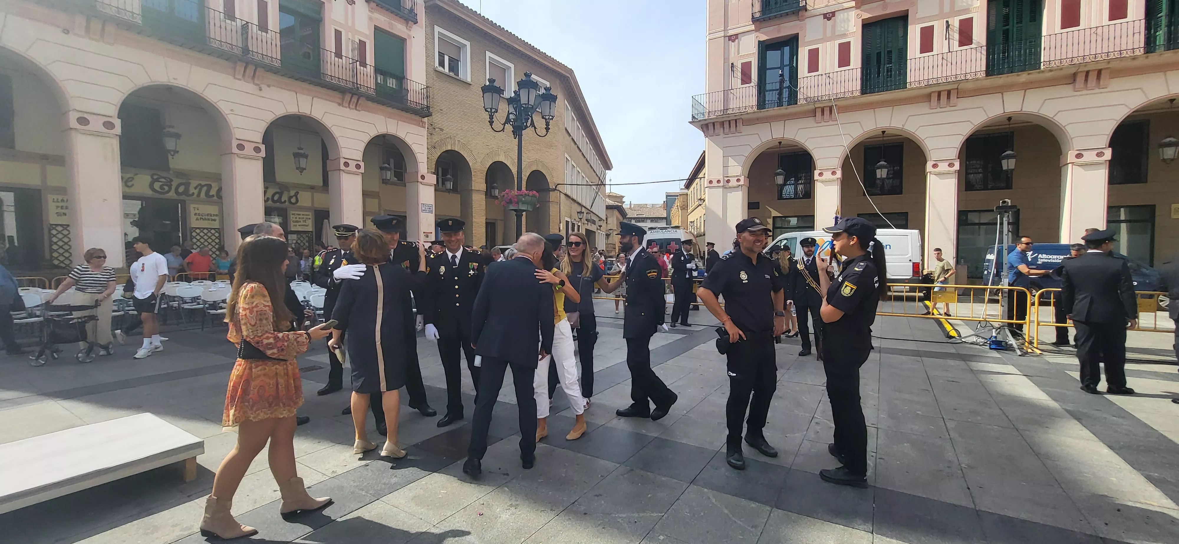 Festividad patronal de la Policía Nacional en Huesca. Foto: Mercedes Manterola