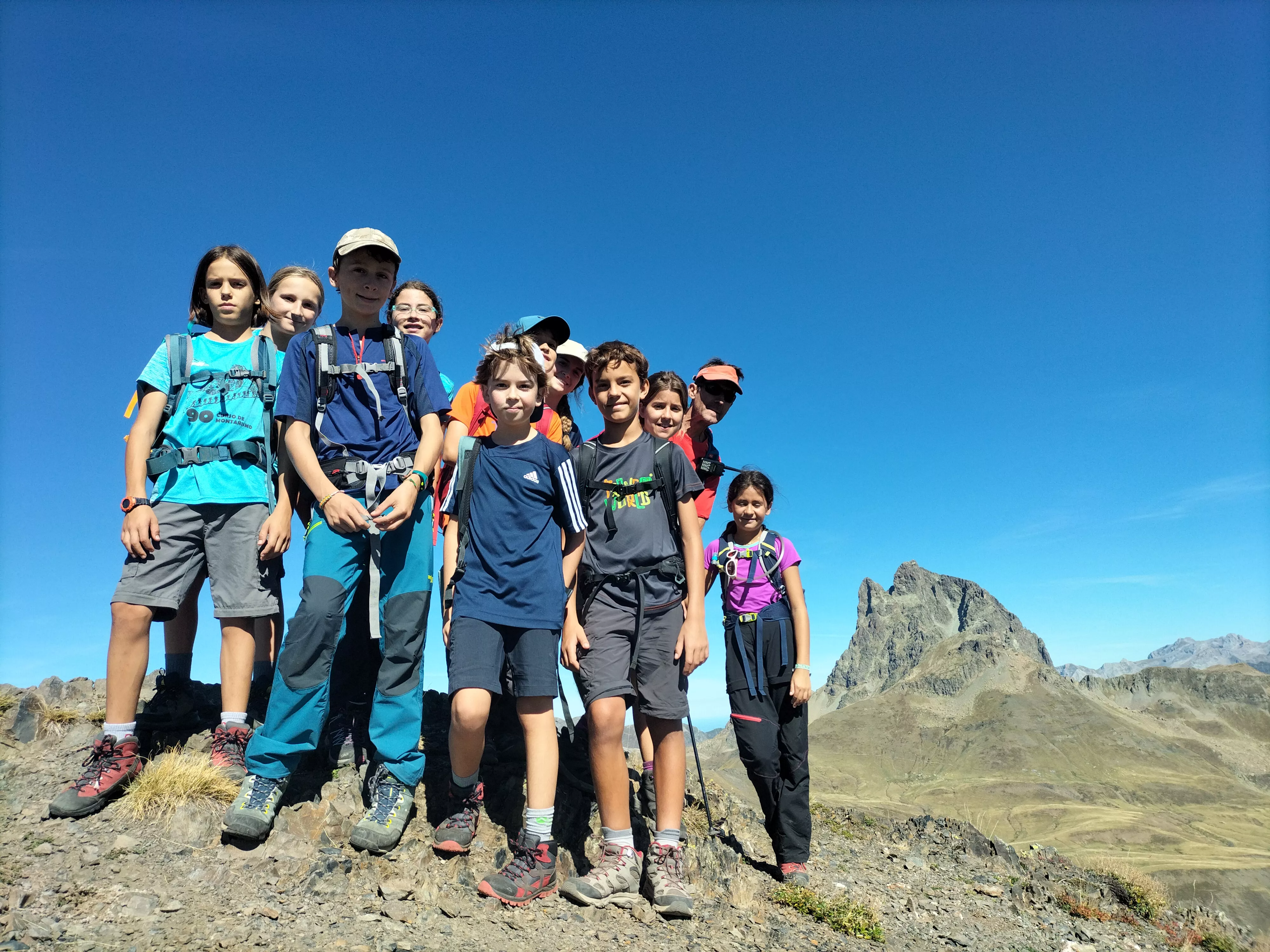 Grupo en la cima de Pic D'aneou.