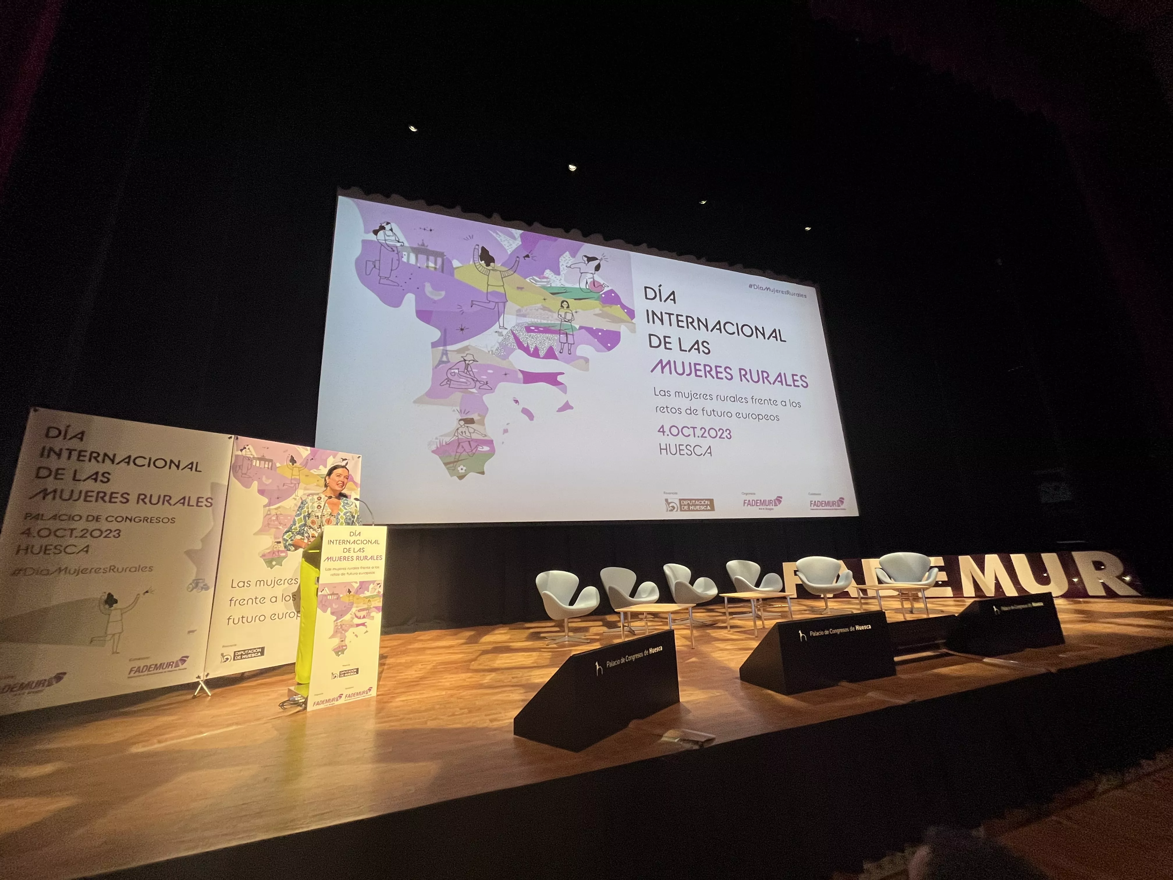 Celebración del Día Internacional de las Mujeres Rurales en Huesca. Foto Mercedes Manterola
