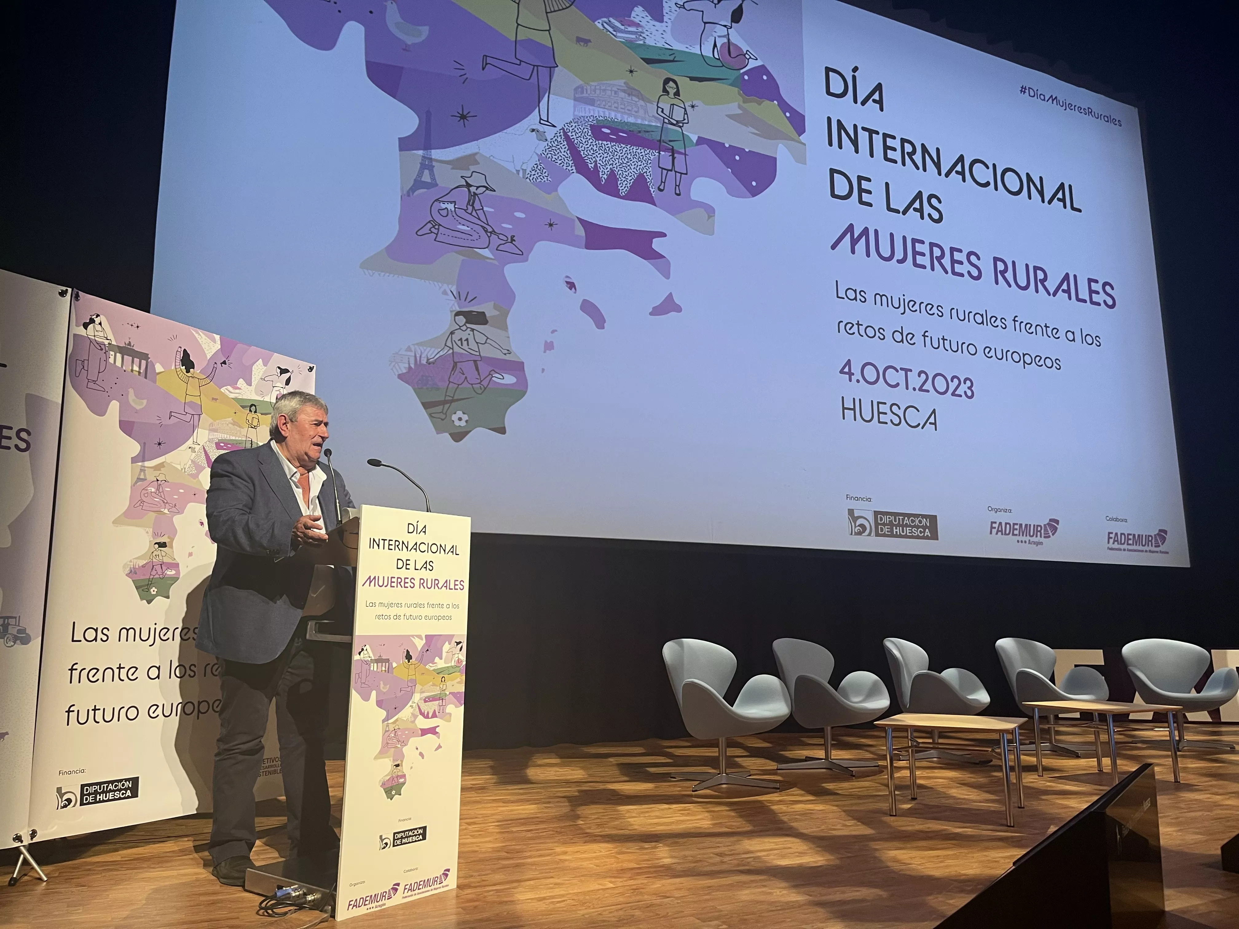 Celebración del Día Internacional de las Mujeres Rurales en Huesca. Foto Mercedes Manterola