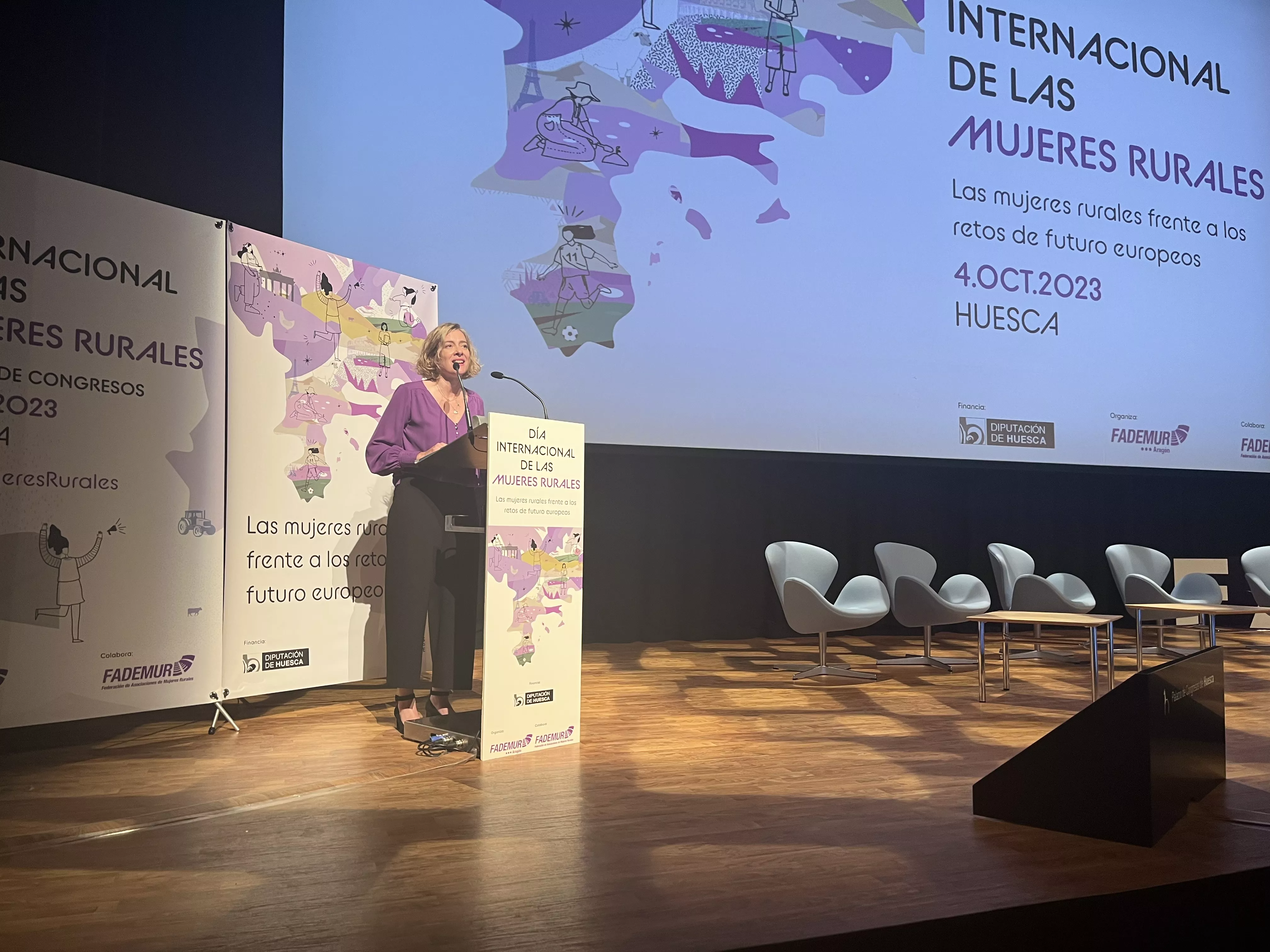 Celebración del Día Internacional de las Mujeres Rurales en Huesca. Foto Mercedes Manterola