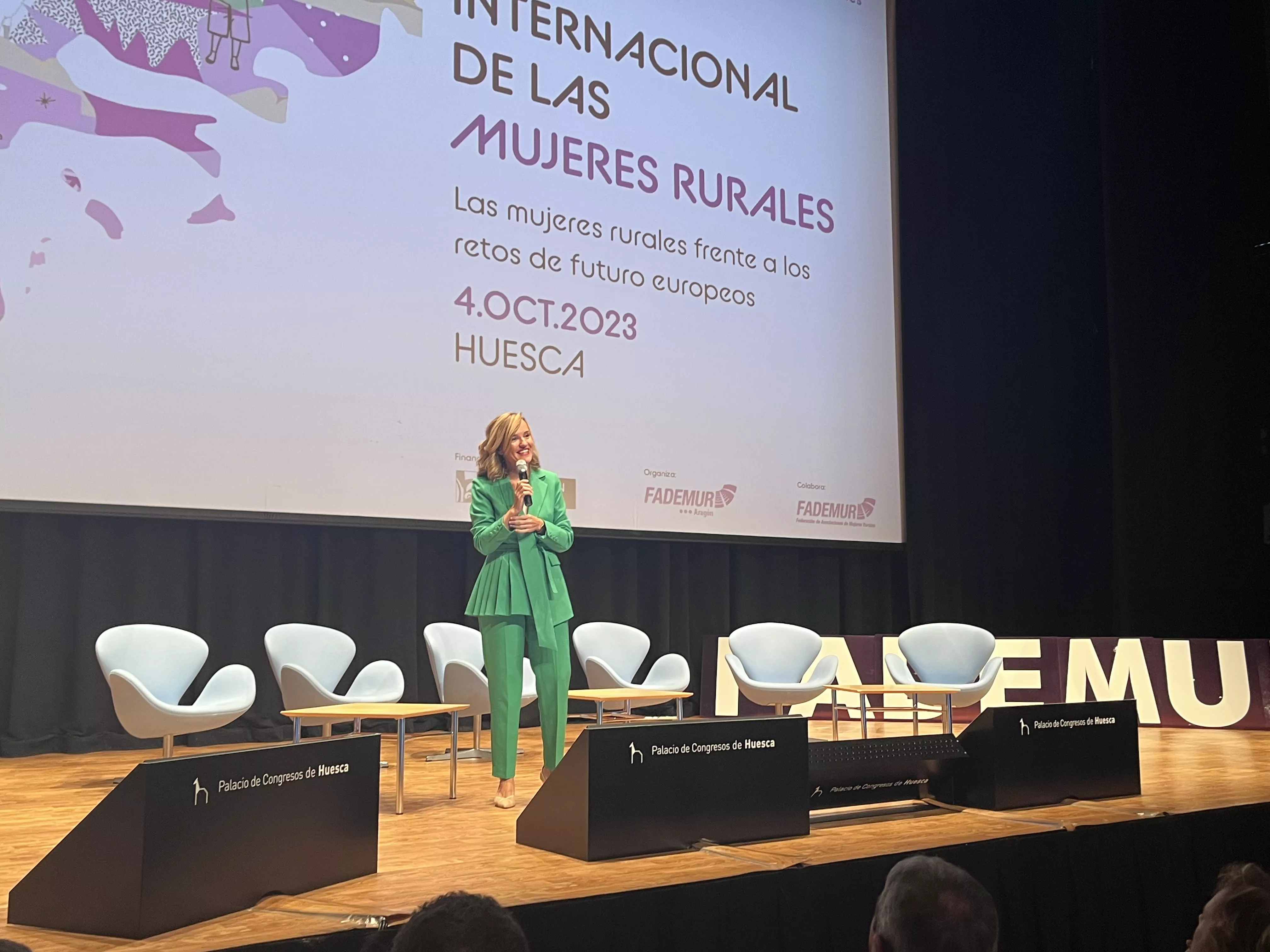Celebración del Día Internacional de las Mujeres Rurales en Huesca. Foto Mercedes Manterola