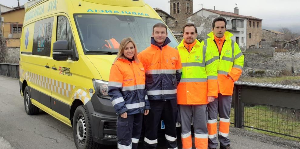 Profesionales de la Unidad Móvil de Emergencias