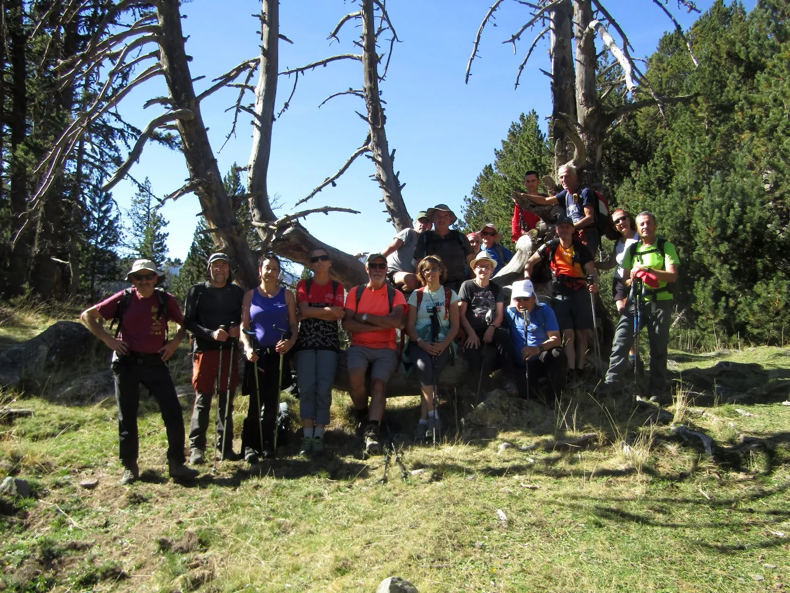 El grupo en el Coll de Toro.