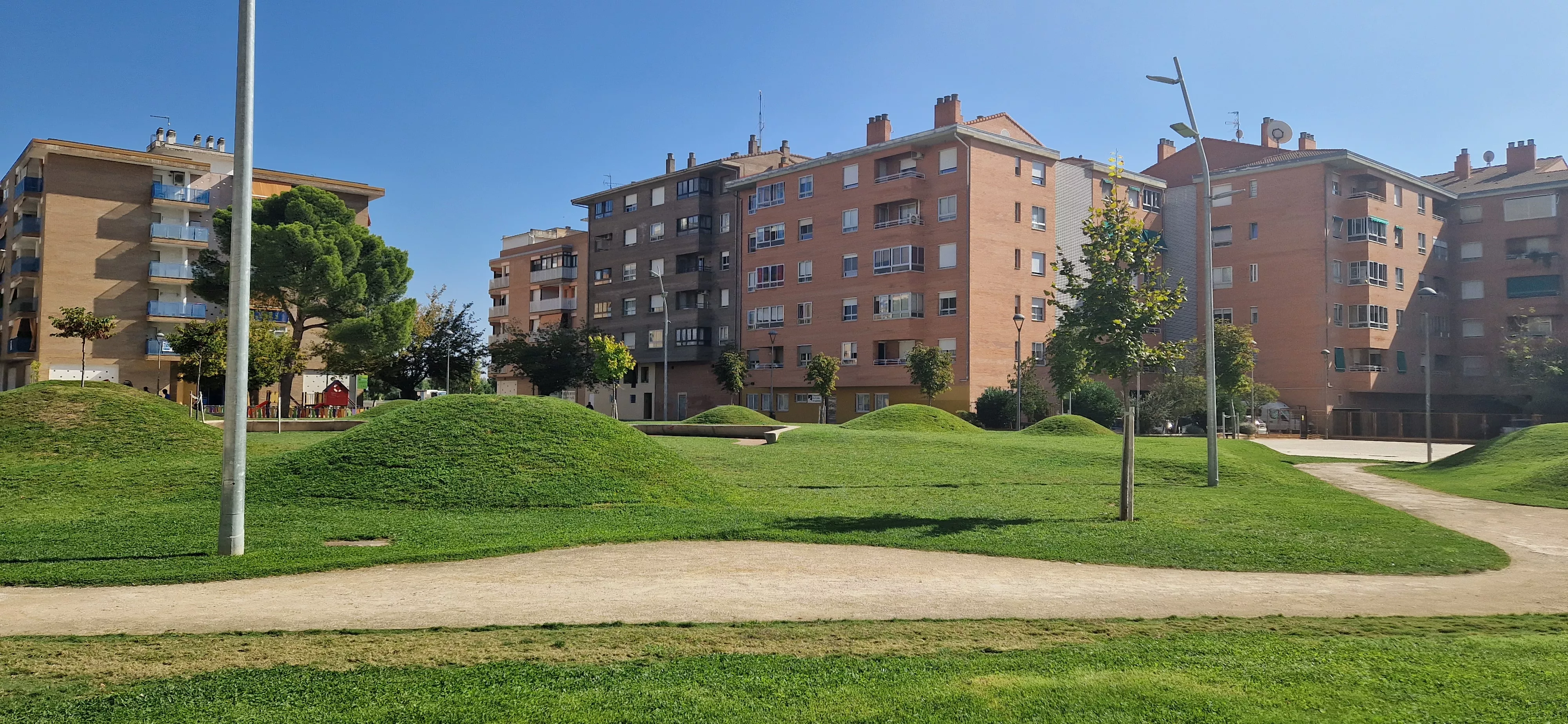 La actuación en el Parque San Martín de Huesca se financió con fondos destinados a turismo. Foto Myriam Martínez 