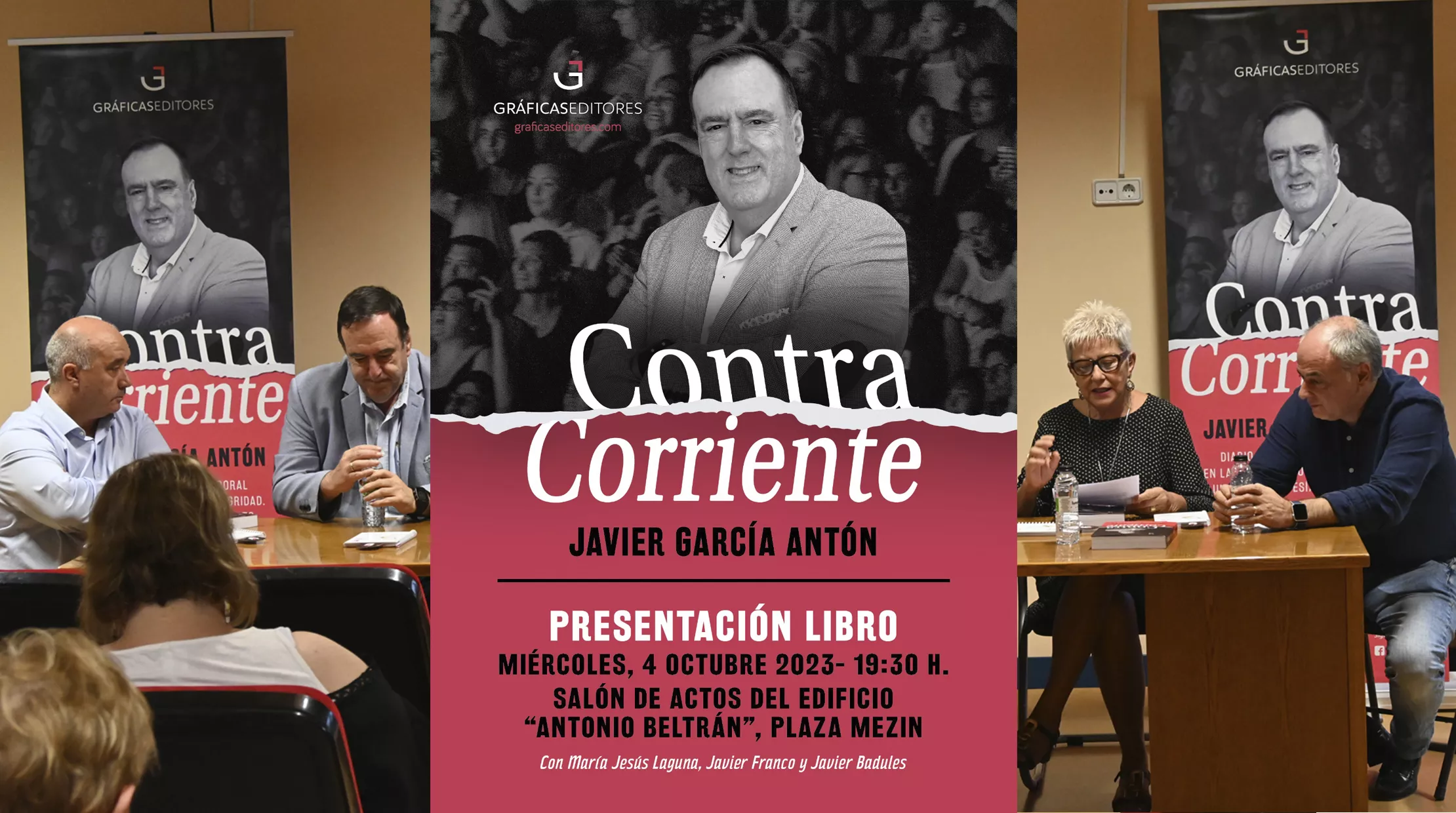 Presentación de Contracorriente de Javier García Antón en Sariñena. Foto Carlos Jalle González