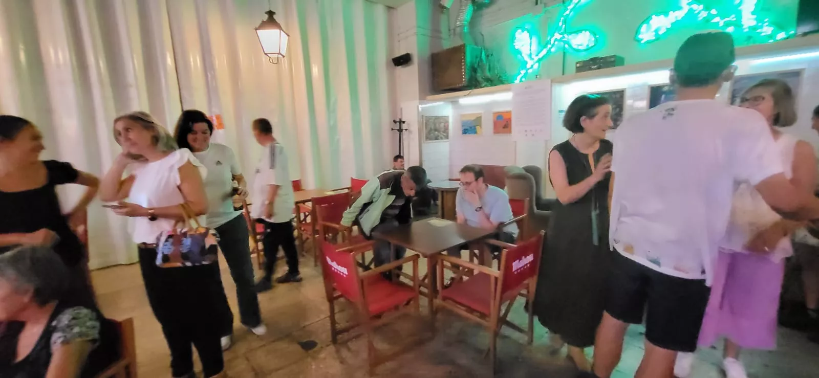 Imagen de archivo de una exposición del Taller de Pintura de Asapme Huesca.