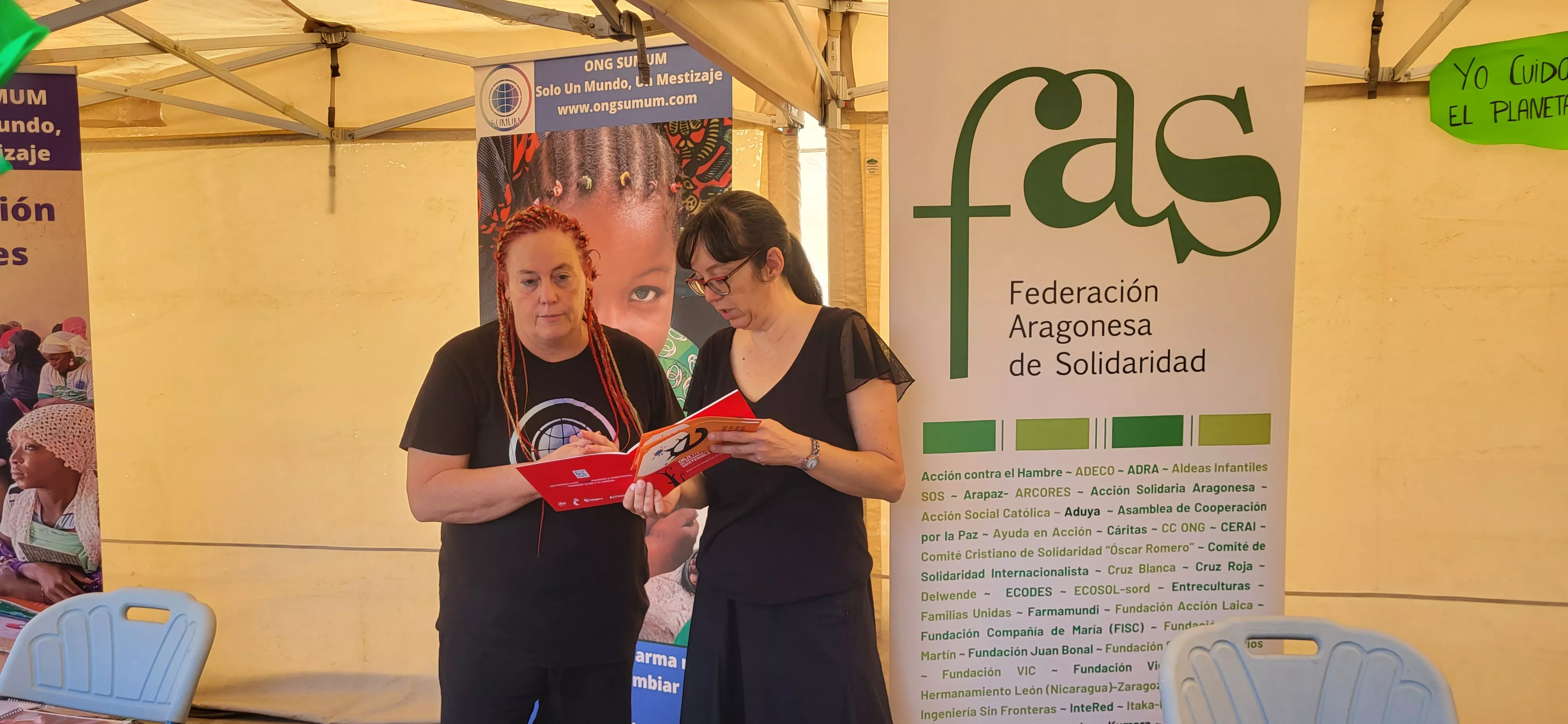 Feria de Entidades celebrada en Huesca. Foto: Mercedes Manterola