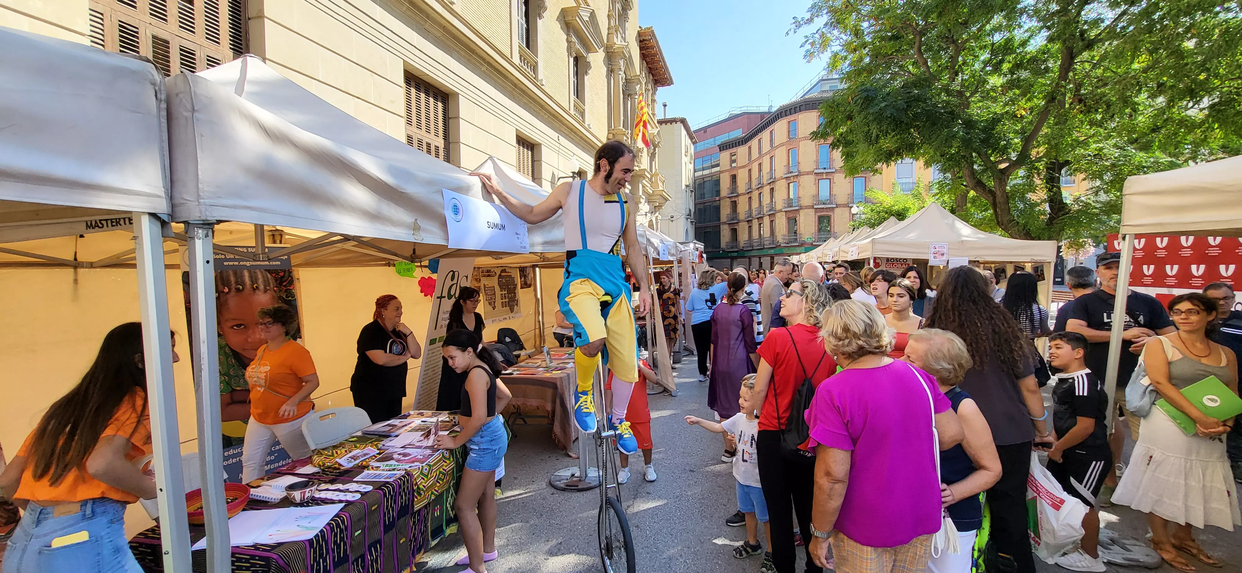 Feria de Entidades celebrada en Huesca. Foto: Mercedes Manterola
