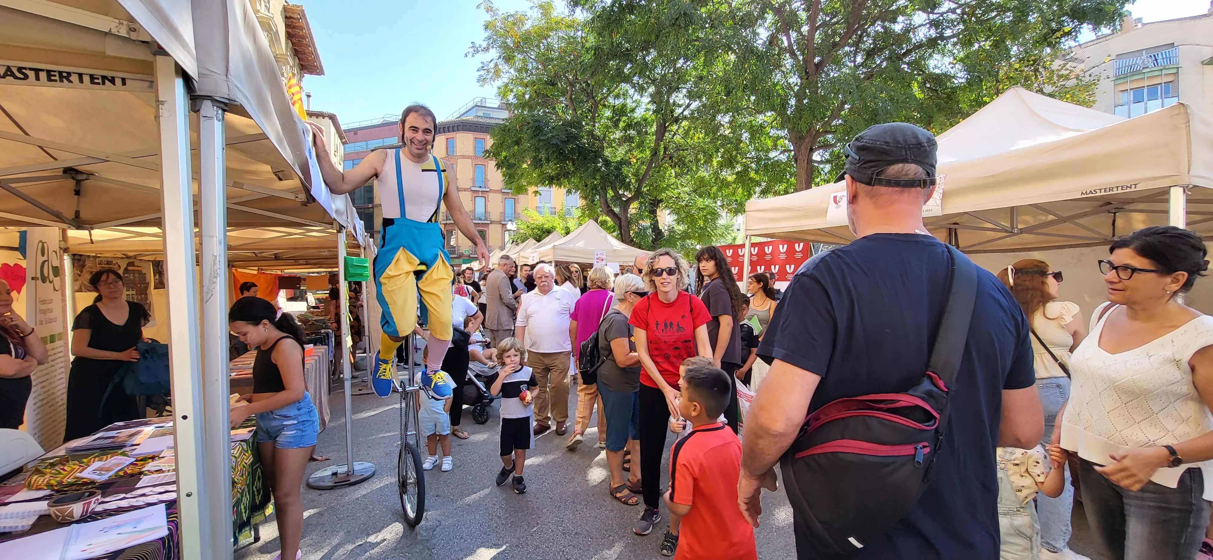 Feria de Entidades celebrada en Huesca. Foto: Mercedes Manterola