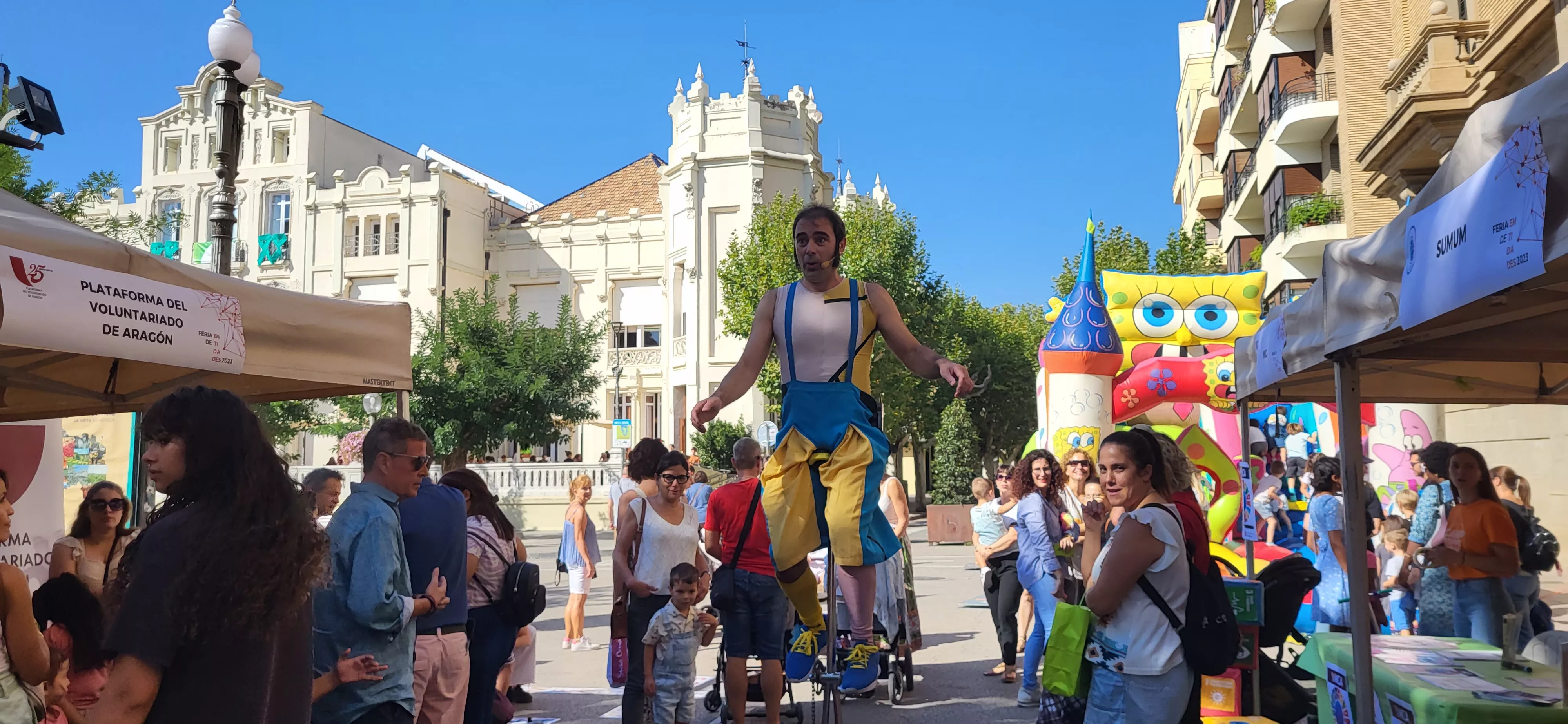 Feria de Entidades celebrada en Huesca. Foto: Mercedes Manterola