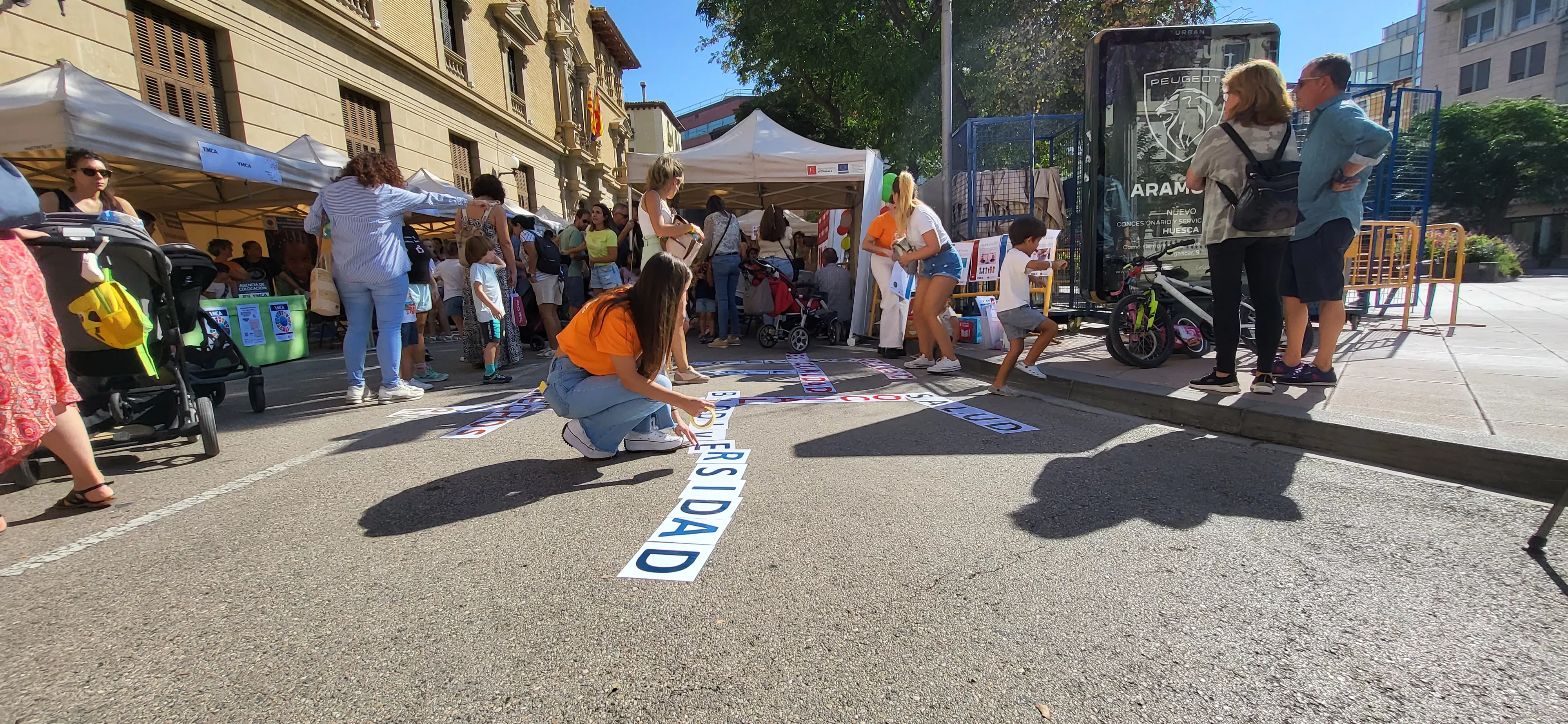 Feria de Entidades celebrada en Huesca. Foto: Mercedes Manterola