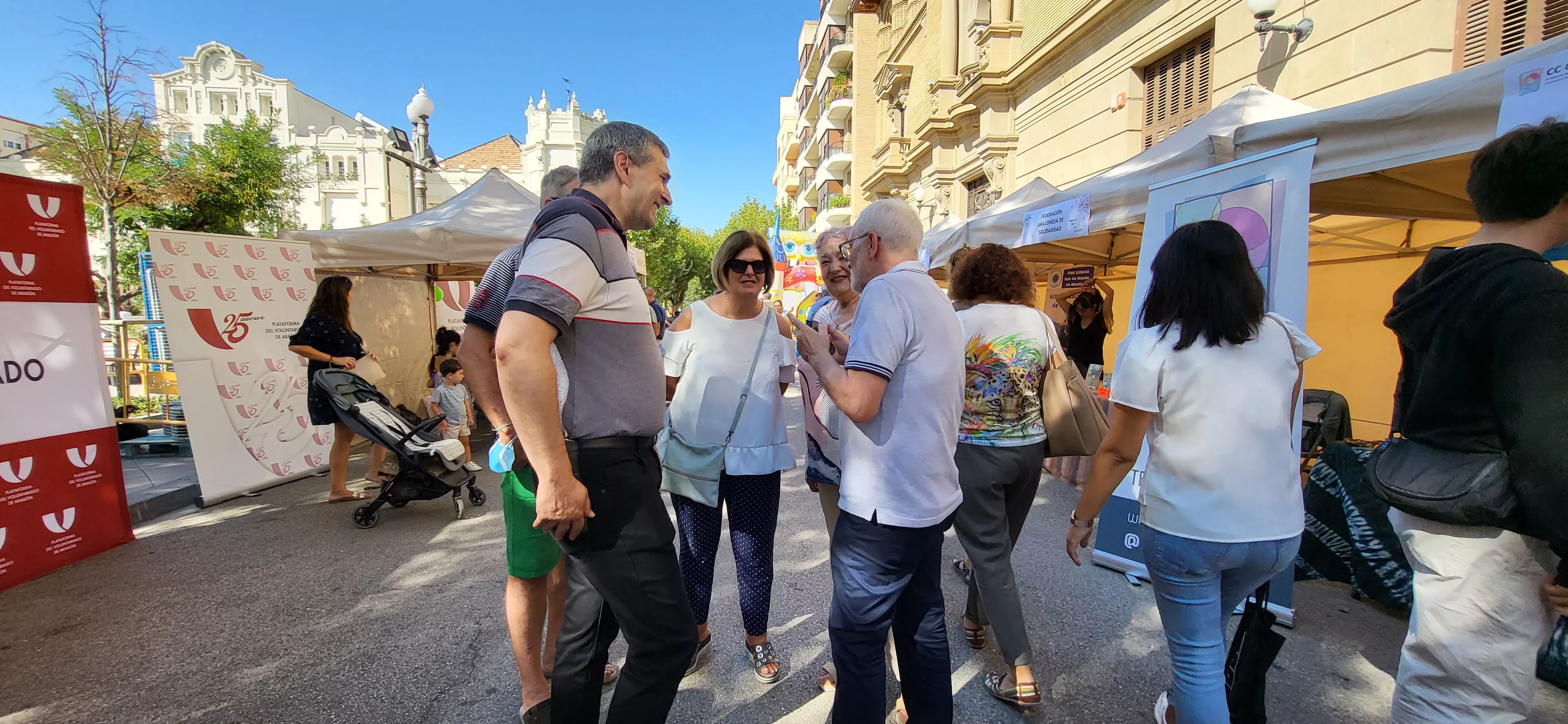 Feria de Entidades celebrada en Huesca. Foto: Mercedes Manterola