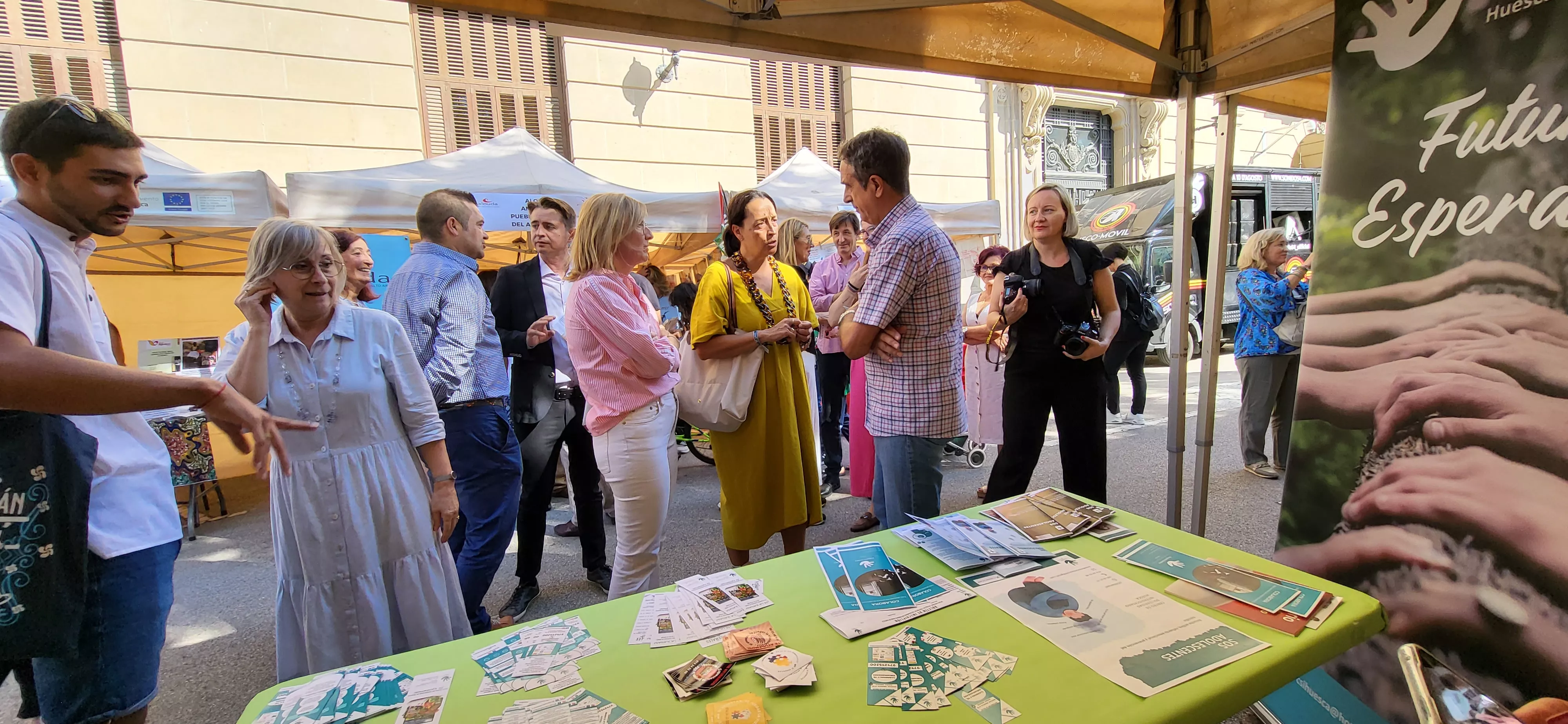 Feria de Entidades celebrada en Huesca. Foto: Mercedes Manterola