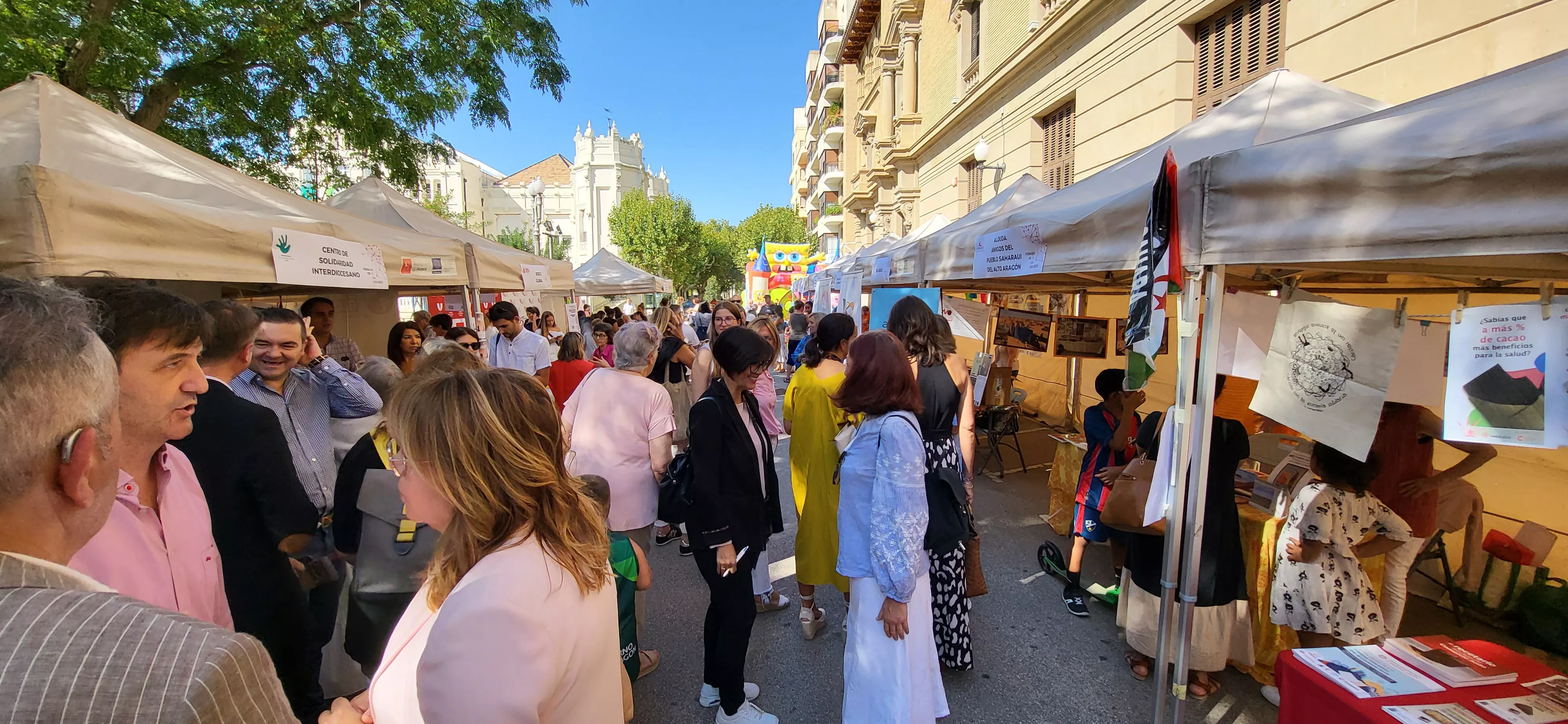 Feria de Entidades celebrada en Huesca. Foto: Mercedes Manterola