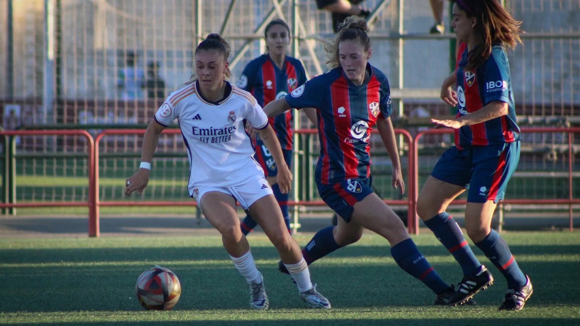 Un momento del Huesca-Real Madrid B. Un momento del Huesca-Real Madrid B.