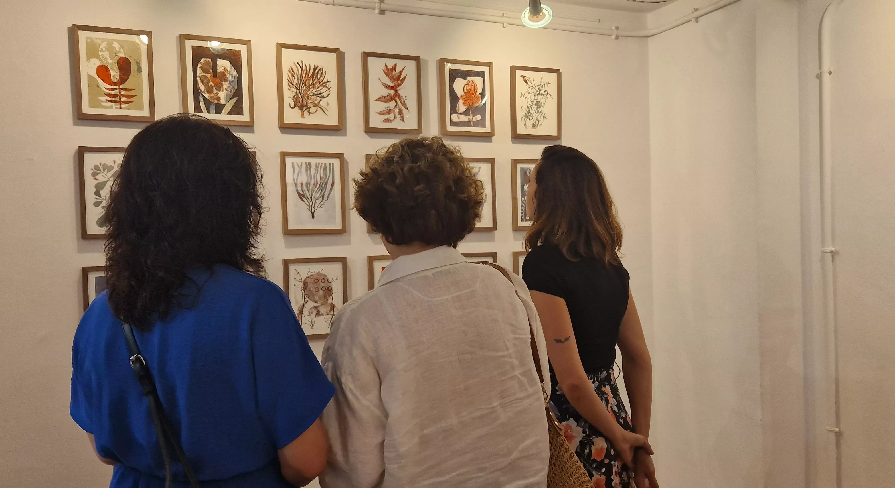Exposición de Isidro Ferrer en la Anónima sobre El libro del té de Kakuzo Okakura. Foto Myriam Martínez