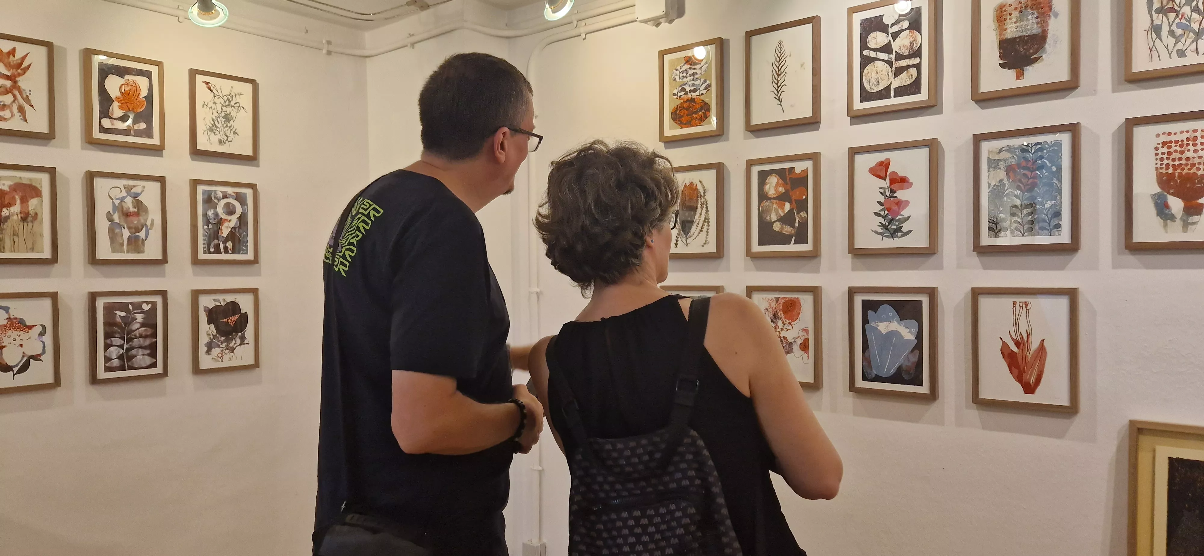 Exposición de Isidro Ferrer en la Anónima sobre El libro del té de Kakuzo Okakura. Foto Myriam Martínez