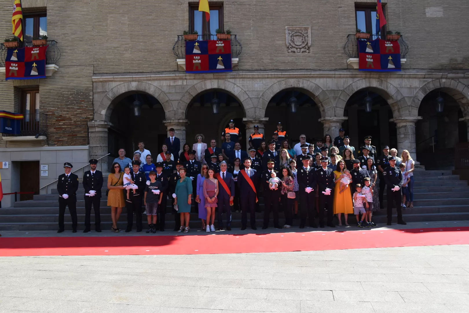 Celebración de los Ángeles Custodios por la Policía Local de Monzón.