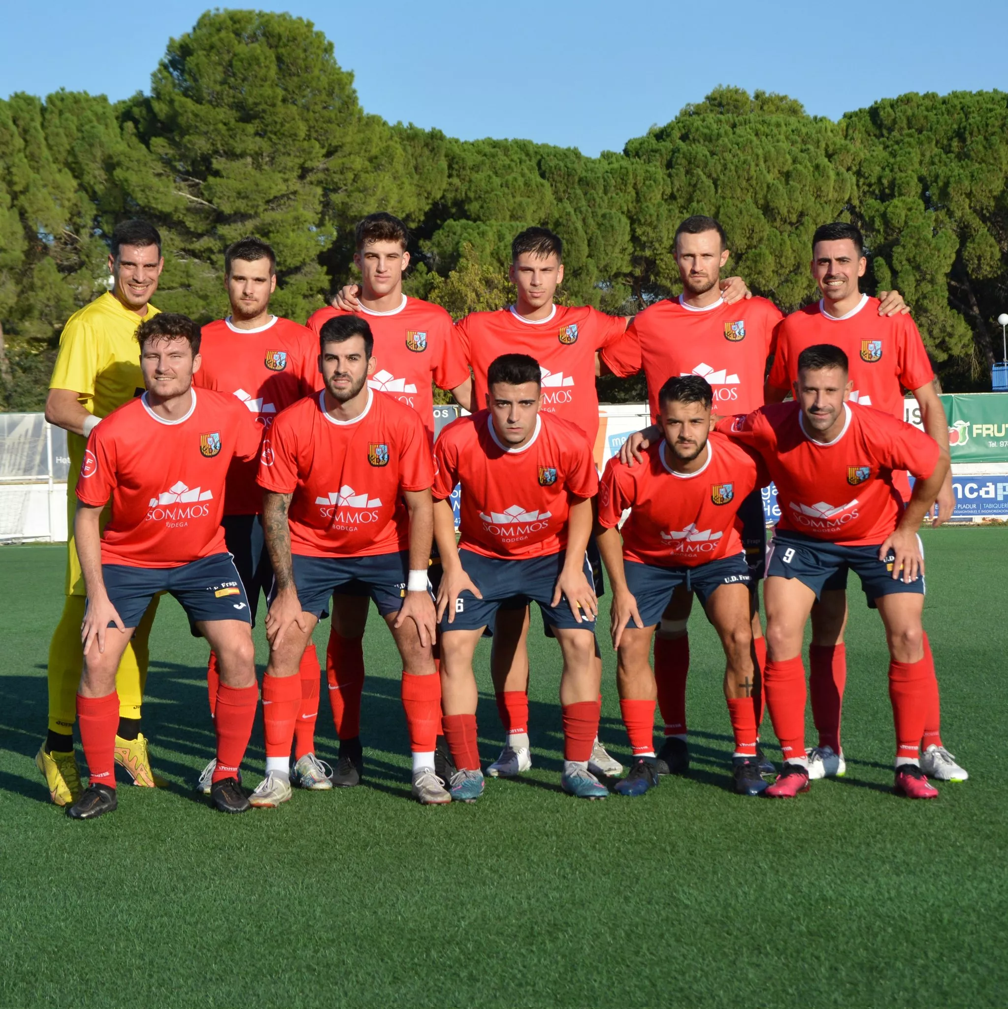 Once del Fraga ante el Cuarte. Once del Fraga ante el Cuarte.