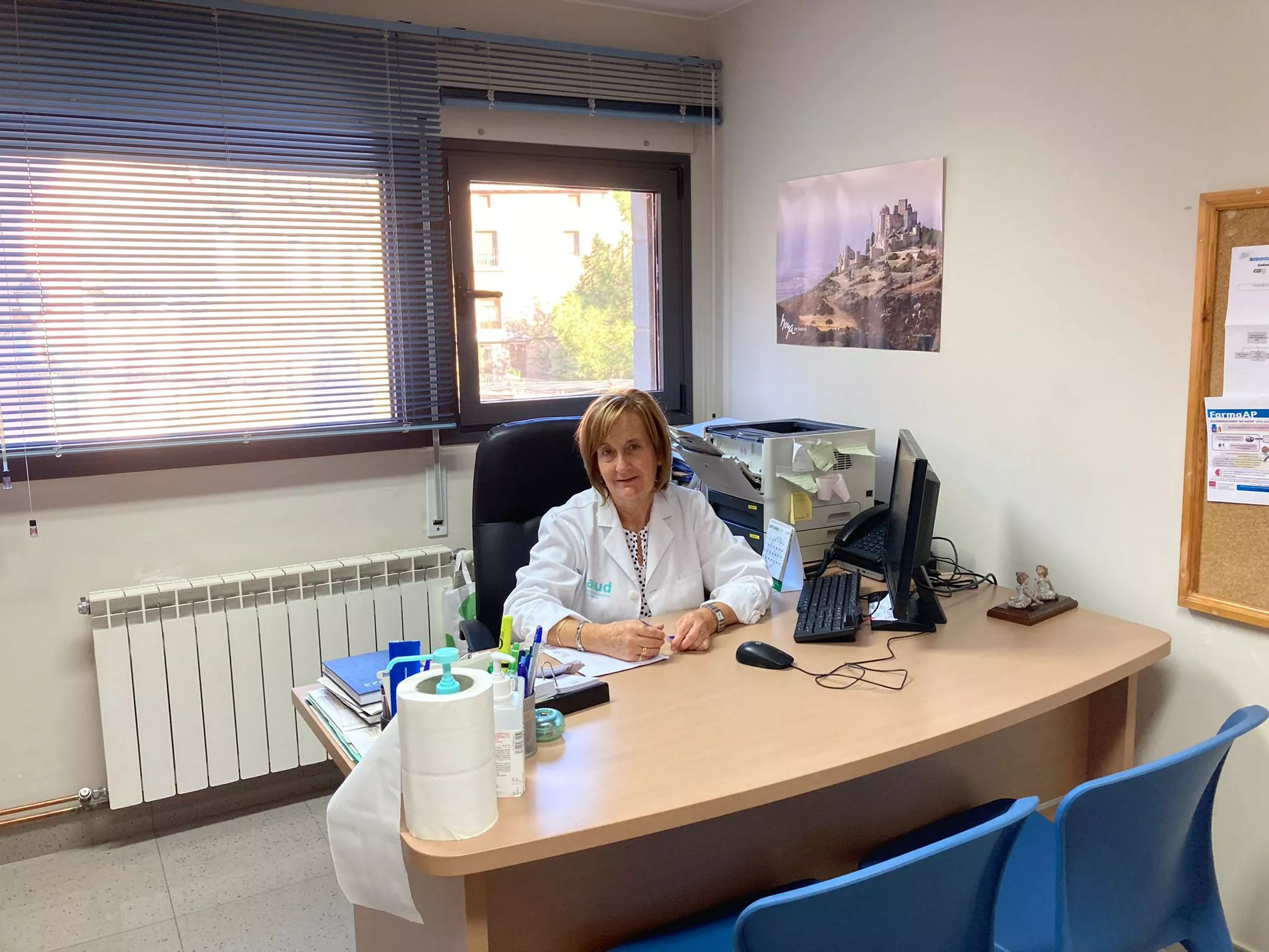 María Paz Salamero Esteban, en la consulta.