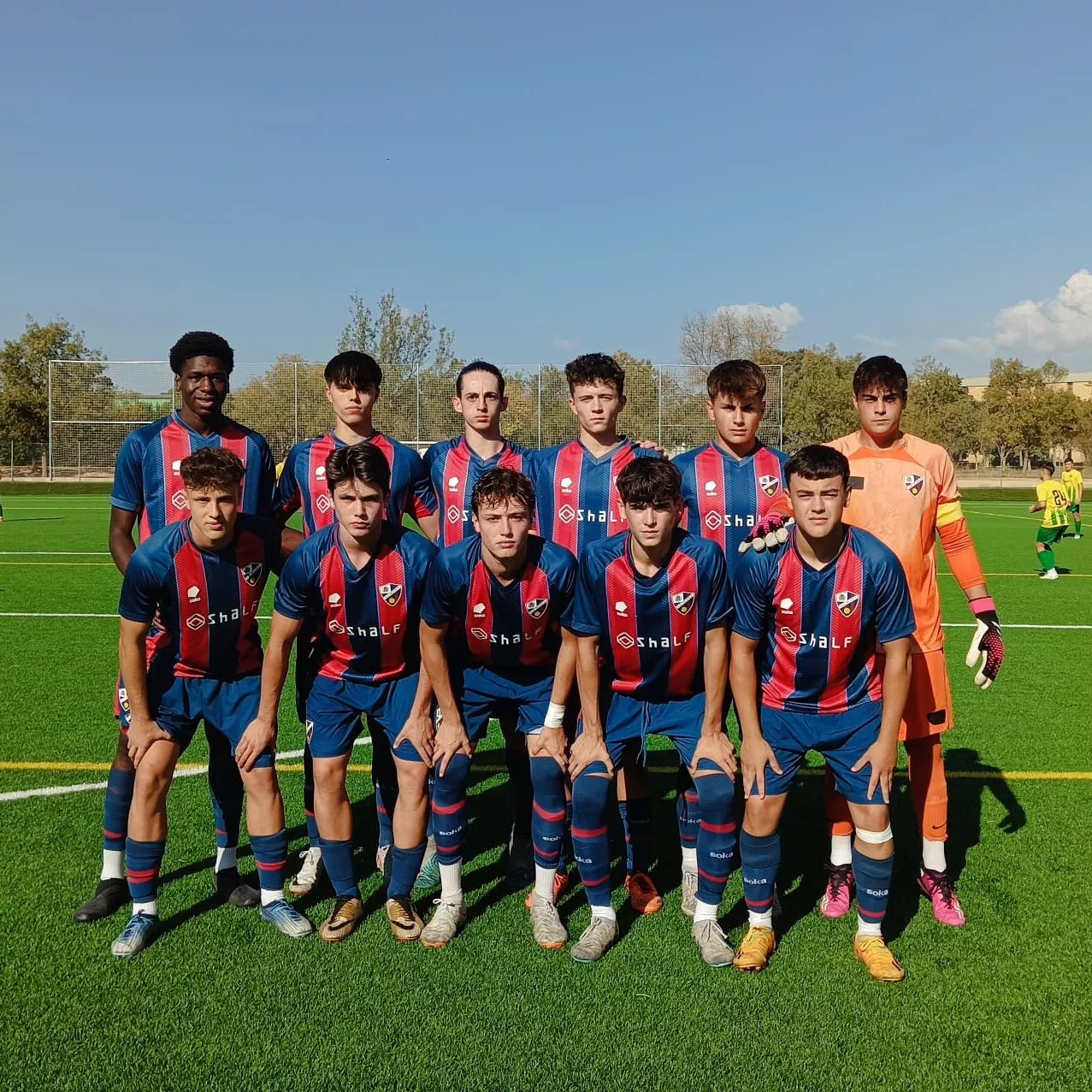 Once del Huesca Liga Nacional Juvenil en su contundente victoria sobre la Almunia. Once del Huesca Liga Nacional Juvenil en su contundente victoria sobre la Almunia.