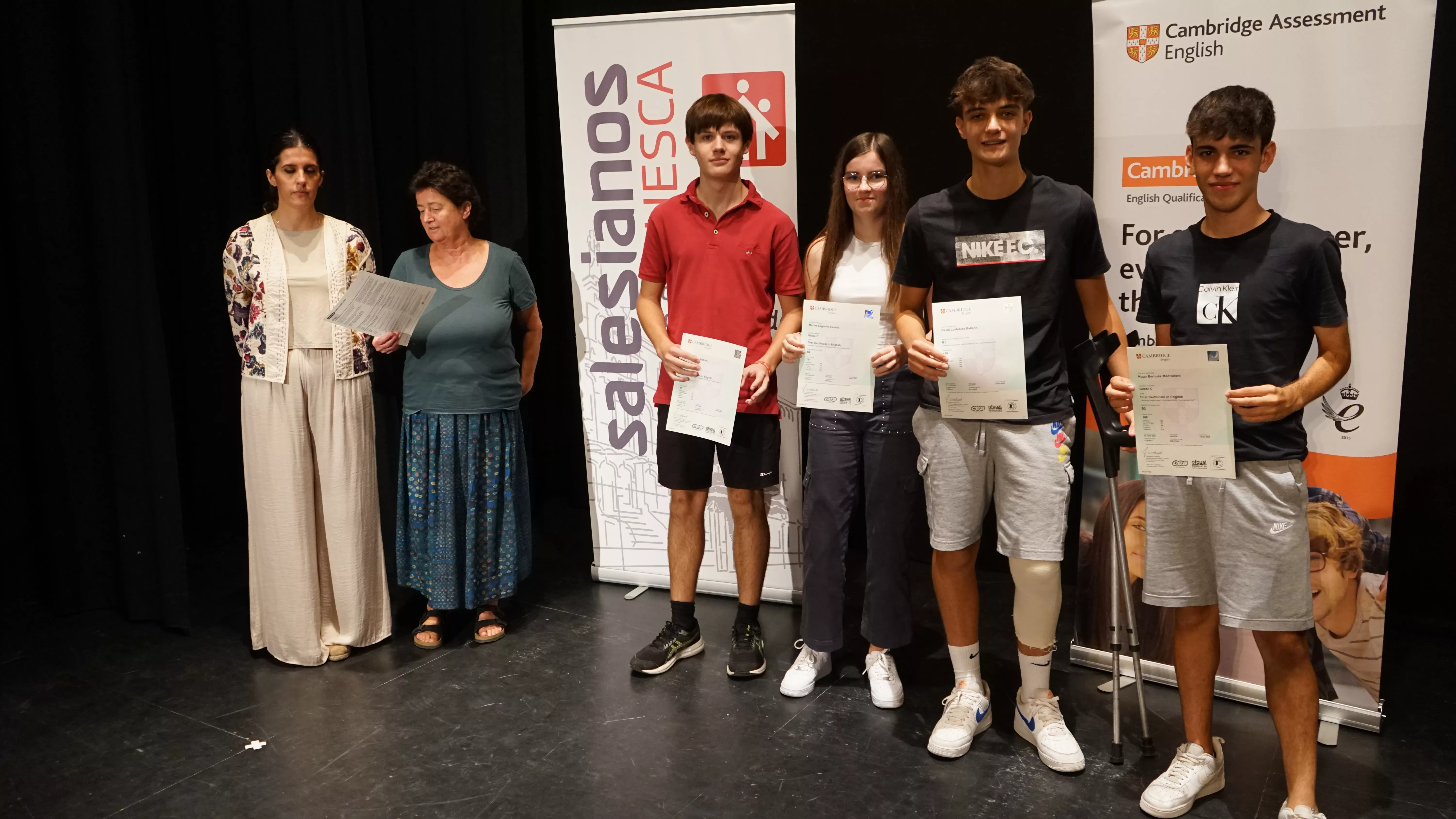 Entrega de los certificados de Cambridge