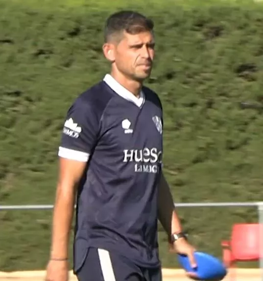 Antonio Hidalgo toma el mando en el Huesca. Foto: SD Huesca