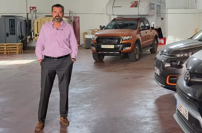 Jorge Escario, en su puesto en Tinkervan