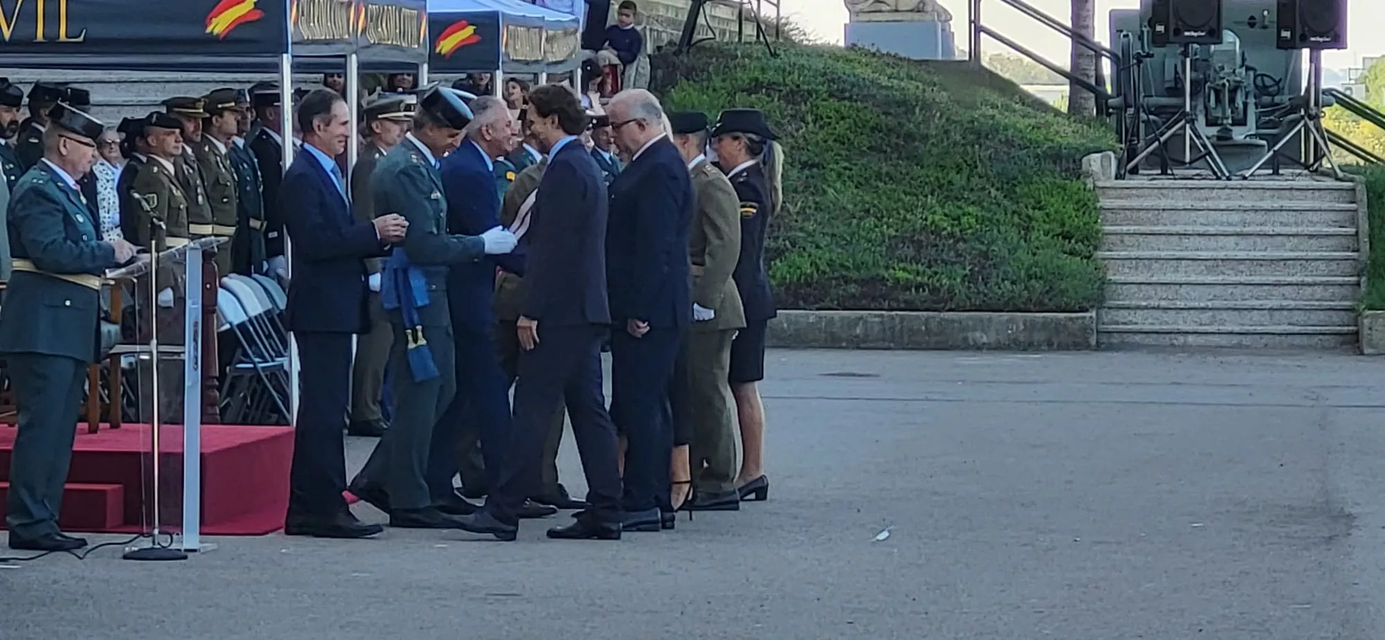Festividad de la Virgen del Pilar en el Acuartelamiento Alcoraz de la Guardia Civil en Huesca