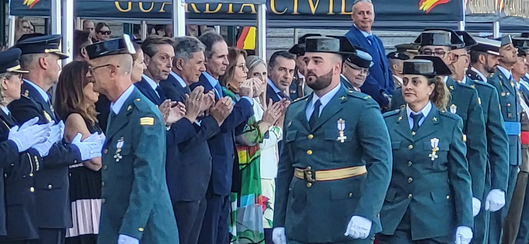 Festividad de la Virgen del Pilar en el Acuartelamiento Alcoraz de la Guardia Civil en Huesca