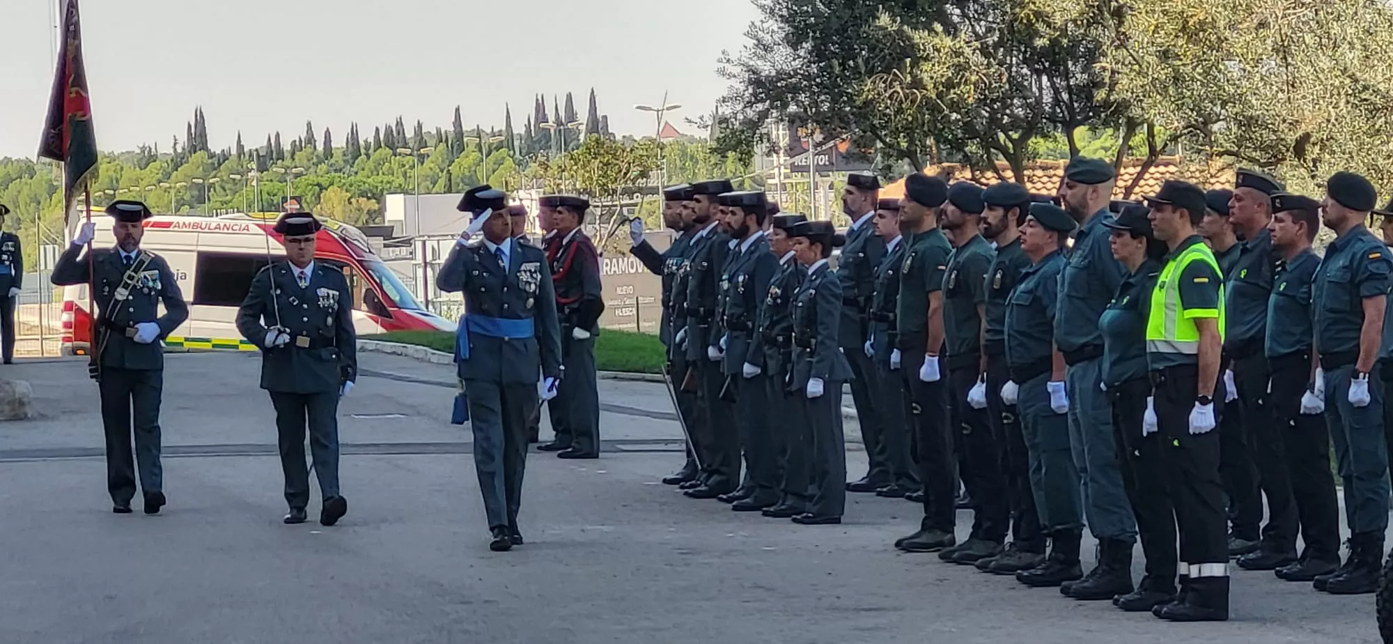 Festividad de la Virgen del Pilar en el Acuartelamiento Alcoraz de la Guardia Civil en Huesca