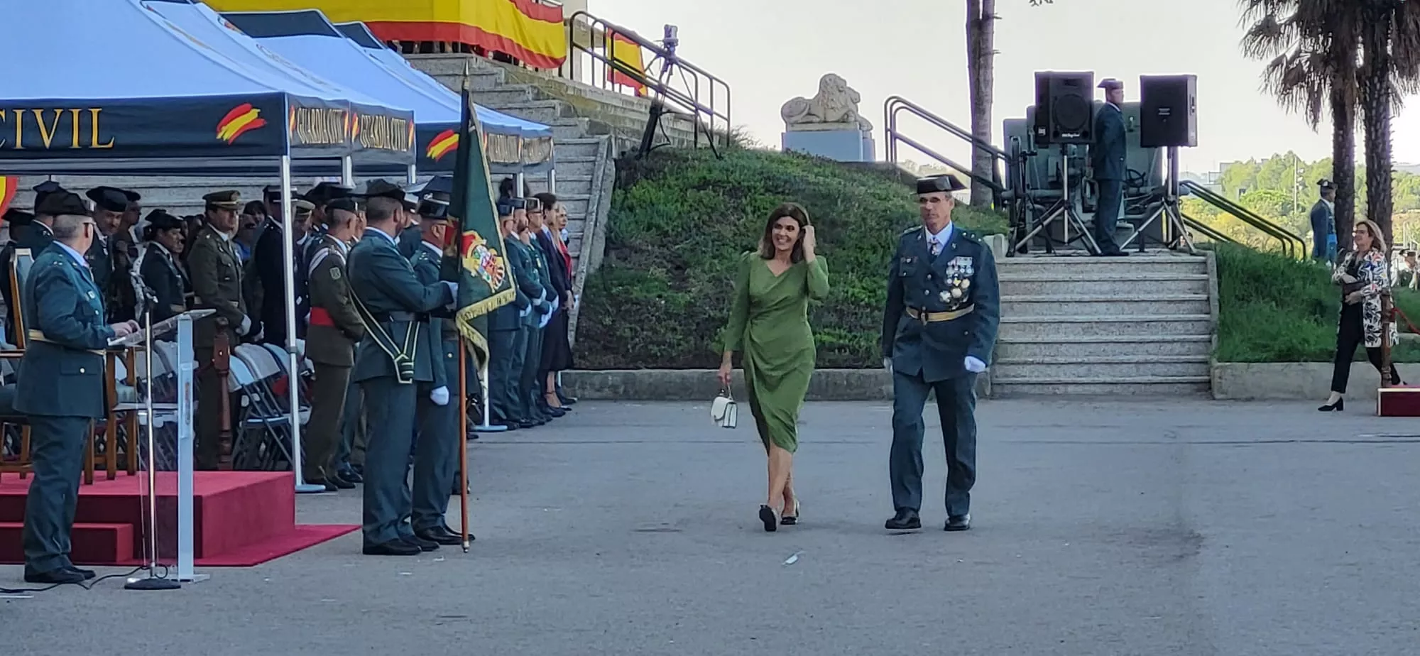Festividad de la Virgen del Pilar en el Acuartelamiento Alcoraz de la Guardia Civil en Huesca