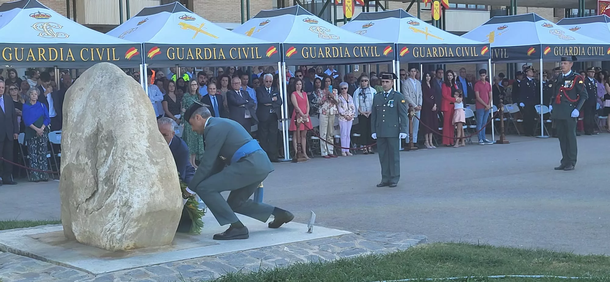 Festividad de la Virgen del Pilar en el Acuartelamiento Alcoraz de la Guardia Civil en Huesca