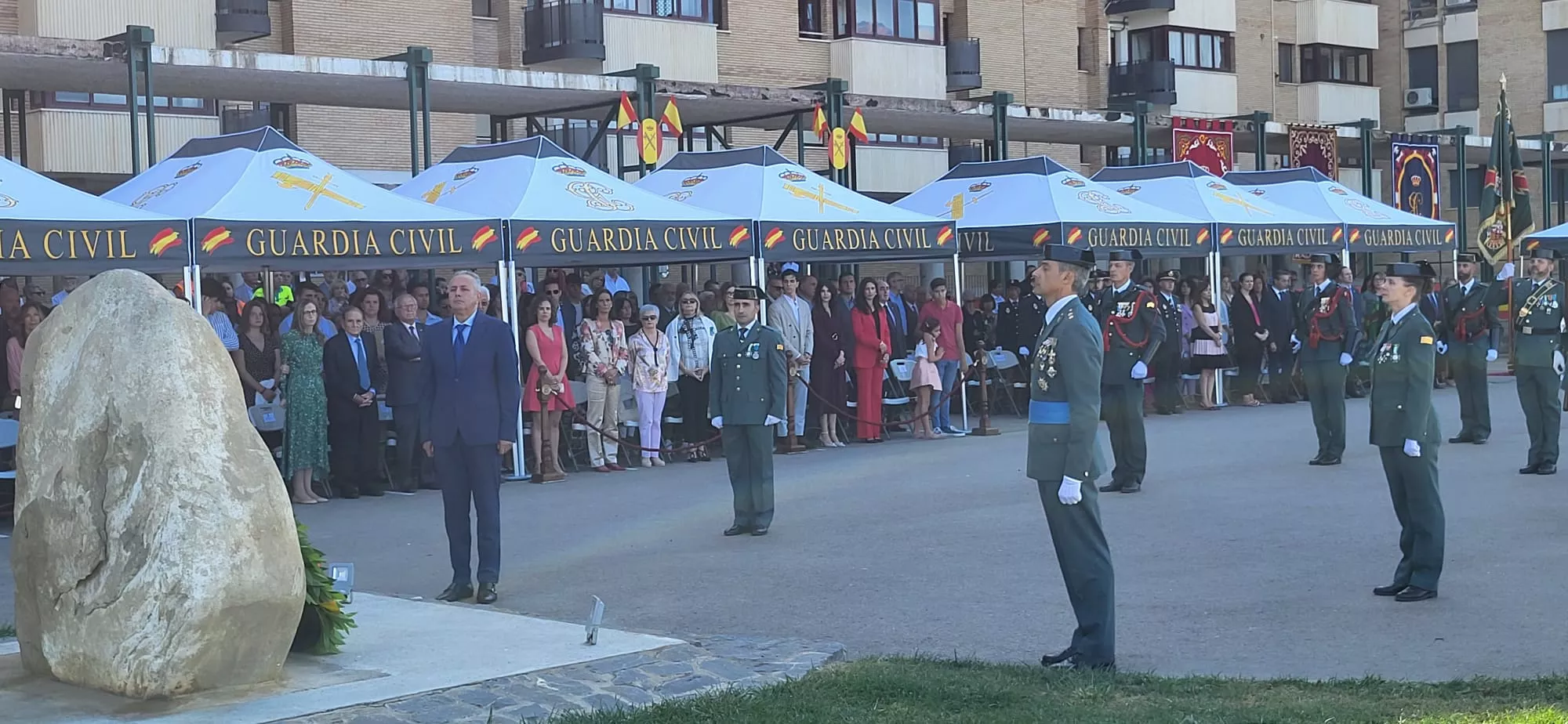 Festividad de la Virgen del Pilar en el Acuartelamiento Alcoraz de la Guardia Civil en Huesca