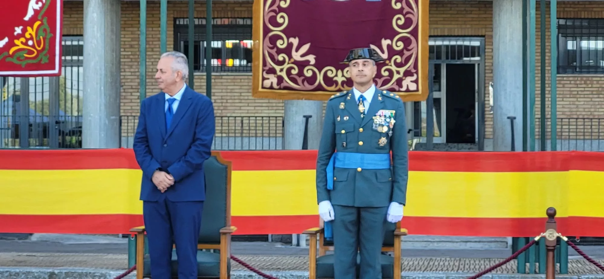 Festividad de la Virgen del Pilar en el Acuartelamiento Alcoraz de la Guardia Civil en Huesca