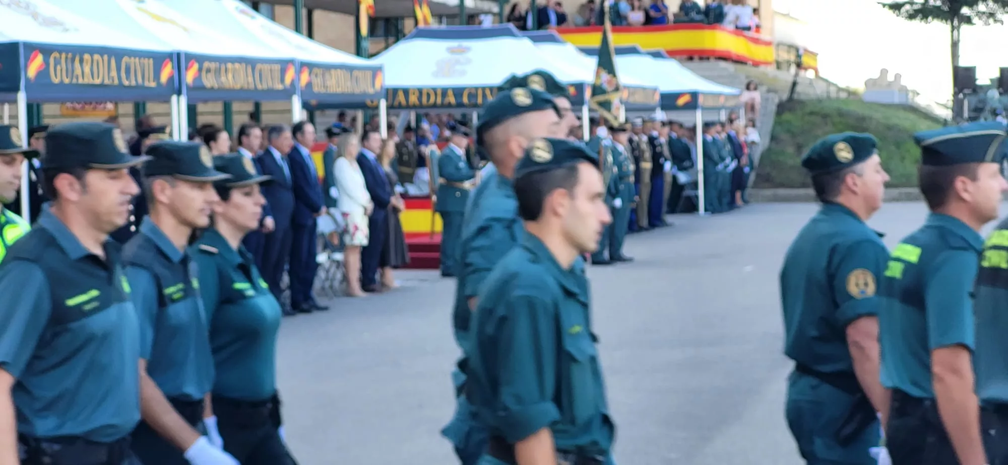 Festividad de la Virgen del Pilar en el Acuartelamiento Alcoraz de la Guardia Civil en Huesca