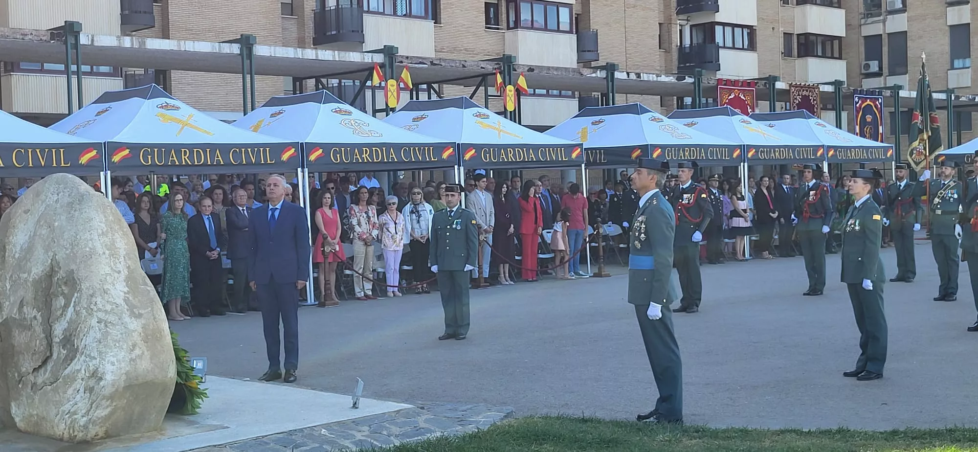 Festividad de la Virgen del Pilar en el Acuartelamiento Alcoraz de la Guardia Civil en Huesca