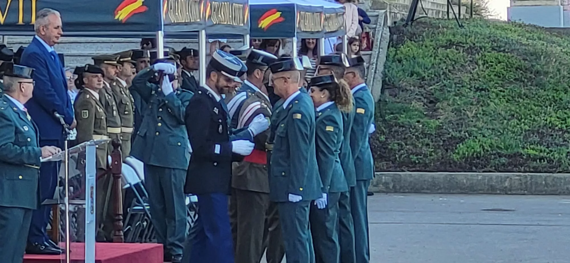 Festividad de la Virgen del Pilar en el Acuartelamiento Alcoraz de la Guardia Civil en Huesca
