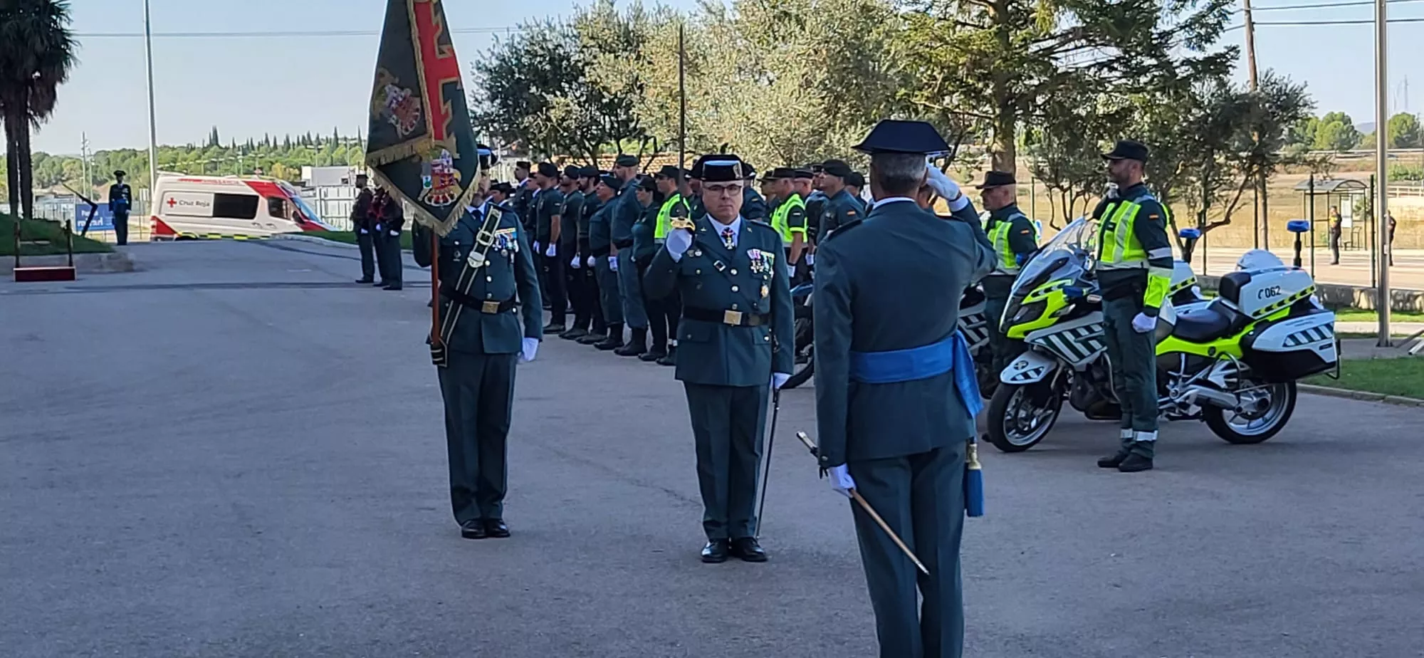 Festividad de la Virgen del Pilar en el Acuartelamiento Alcoraz de la Guardia Civil en Huesca