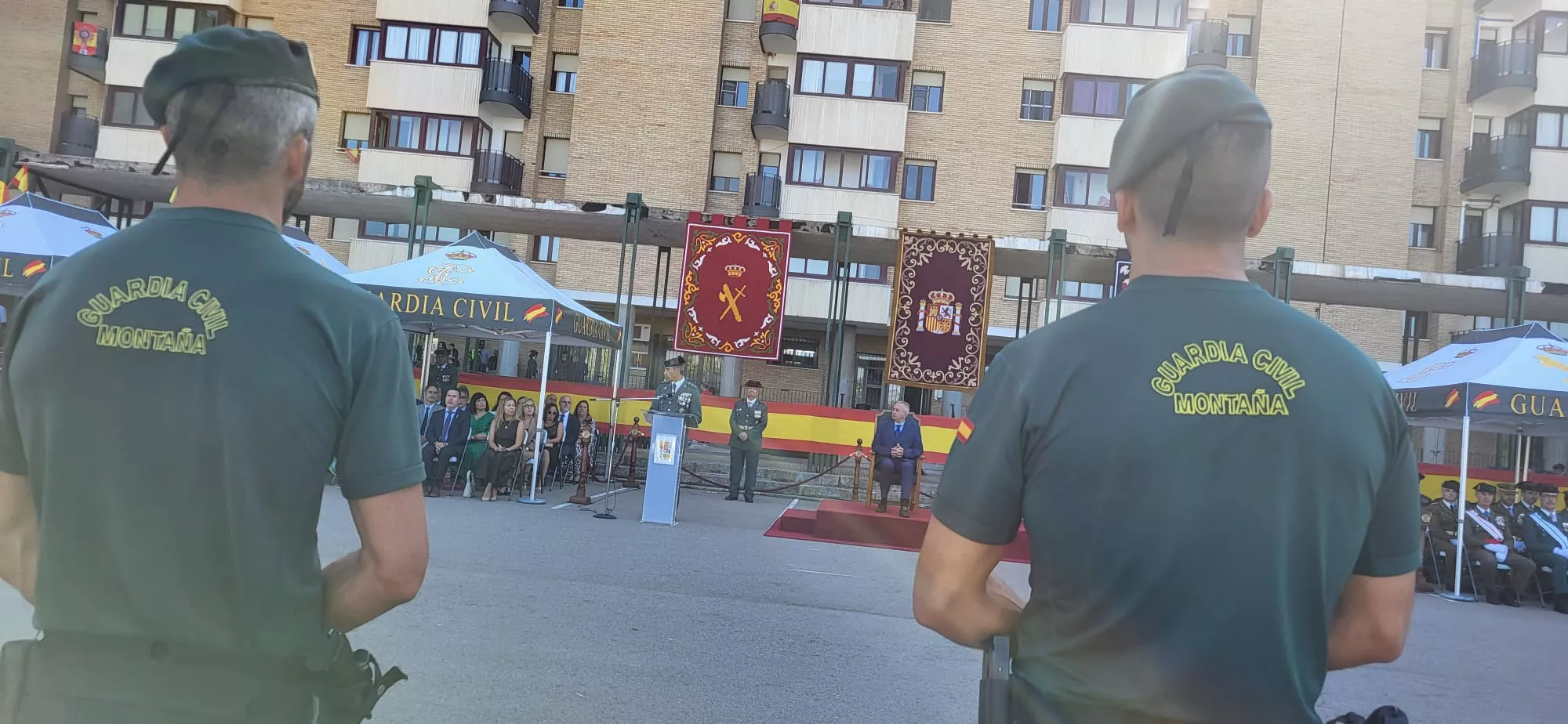 Festividad de la Virgen del Pilar en el Acuartelamiento Alcoraz de la Guardia Civil en Huesca