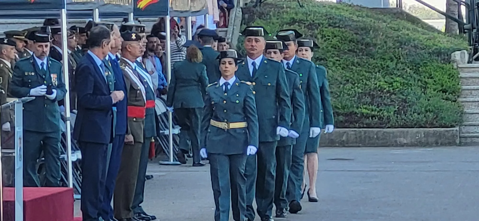 Festividad de la Virgen del Pilar en el Acuartelamiento Alcoraz de la Guardia Civil en Huesca