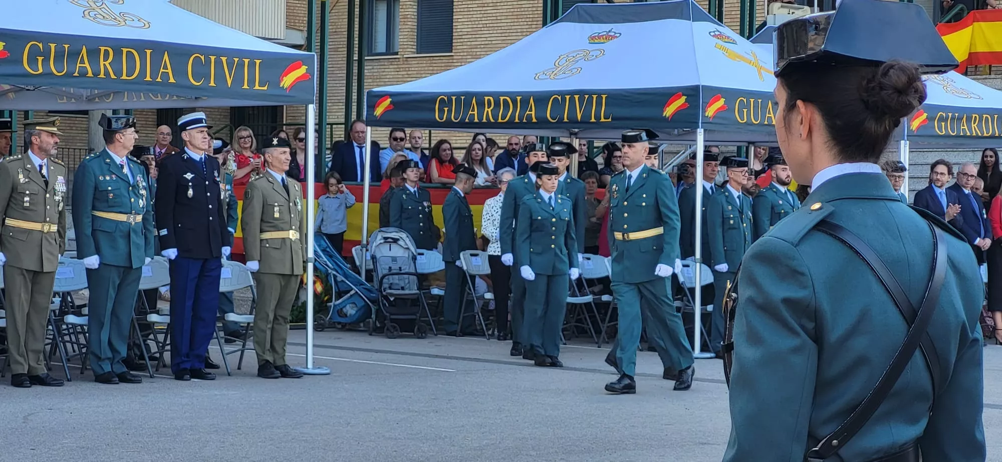 Festividad de la Virgen del Pilar en el Acuartelamiento Alcoraz de la Guardia Civil en Huesca