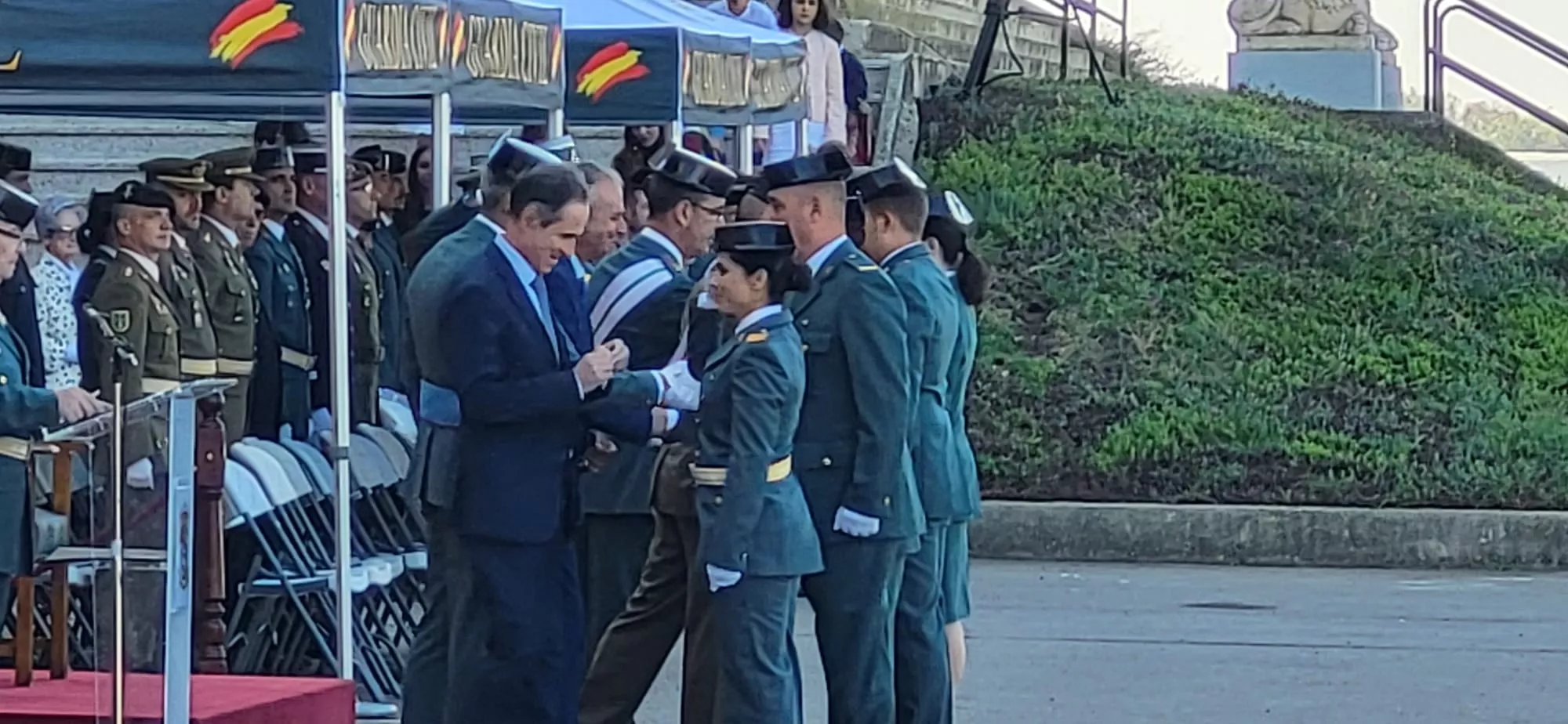 Festividad de la Virgen del Pilar en el Acuartelamiento Alcoraz de la Guardia Civil en Huesca