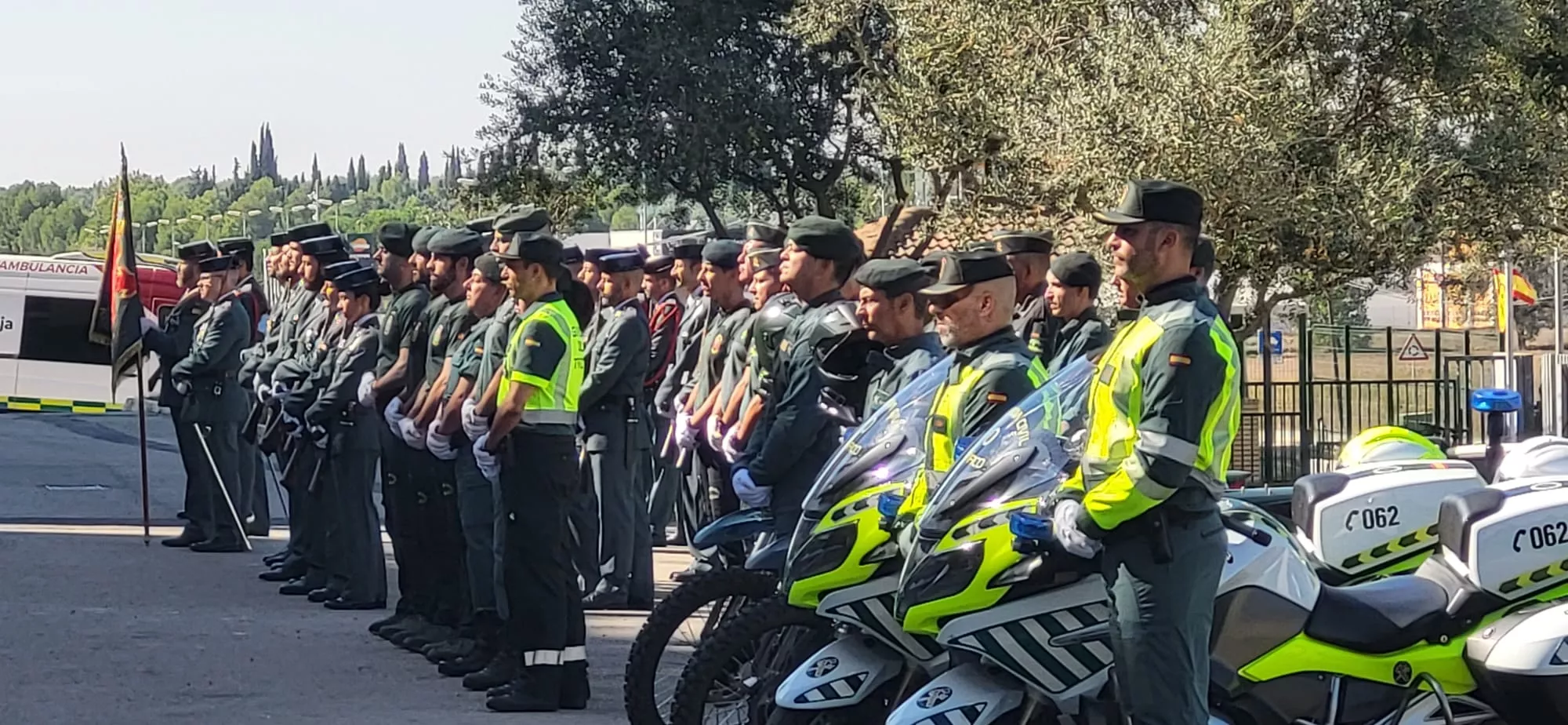 Festividad de la Virgen del Pilar en el Acuartelamiento Alcoraz de la Guardia Civil en Huesca