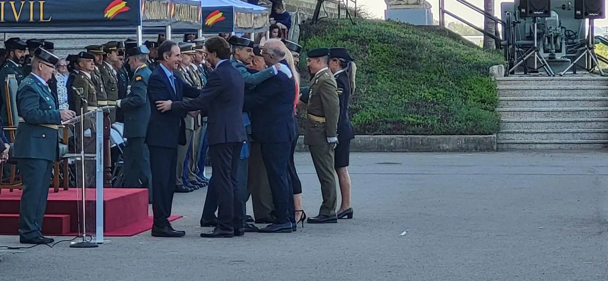 Festividad de la Virgen del Pilar en el Acuartelamiento Alcoraz de la Guardia Civil en Huesca